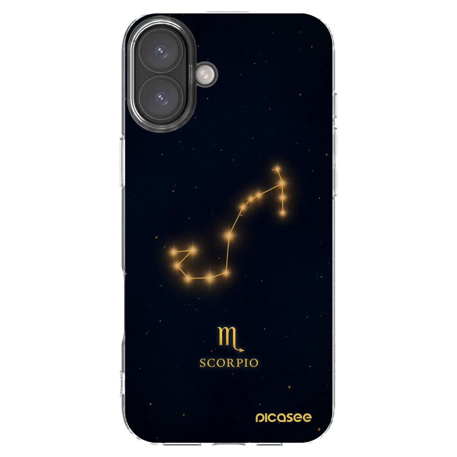 Silikonový průhledný obal pro Apple iPhone 16 Plus - SCORPIO