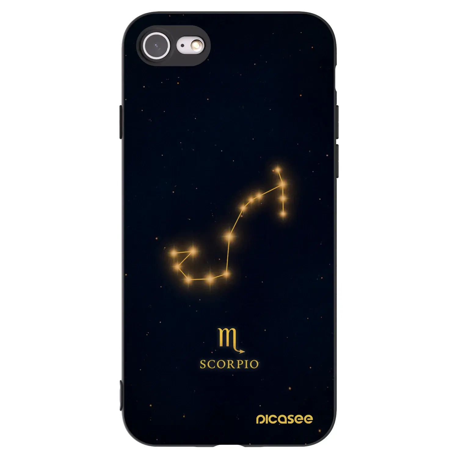 Silikonový černý obal pro Apple iPhone SE 2020 - SCORPIO