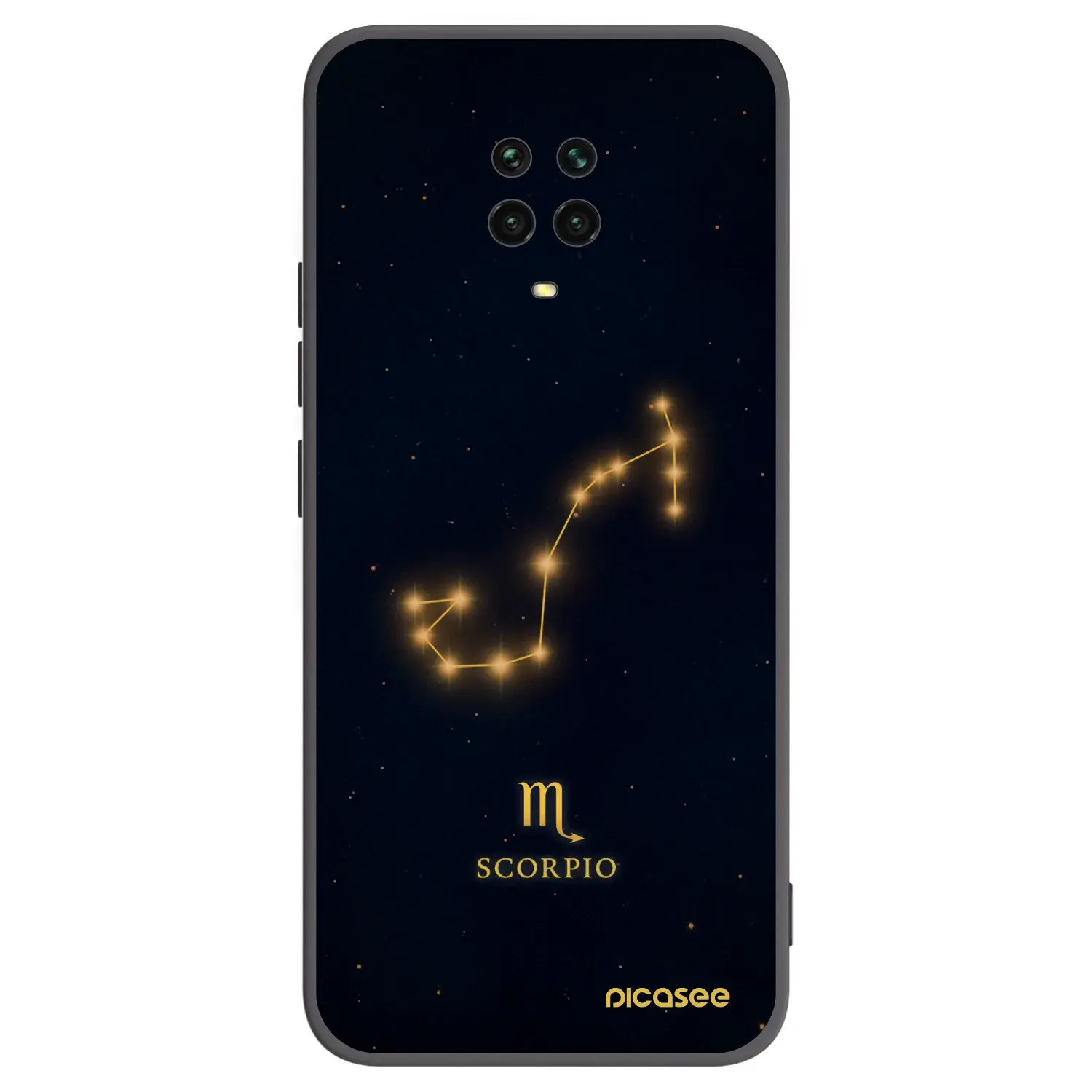 Silikonový černý obal pro Xiaomi Redmi Note 9 Pro - SCORPIO