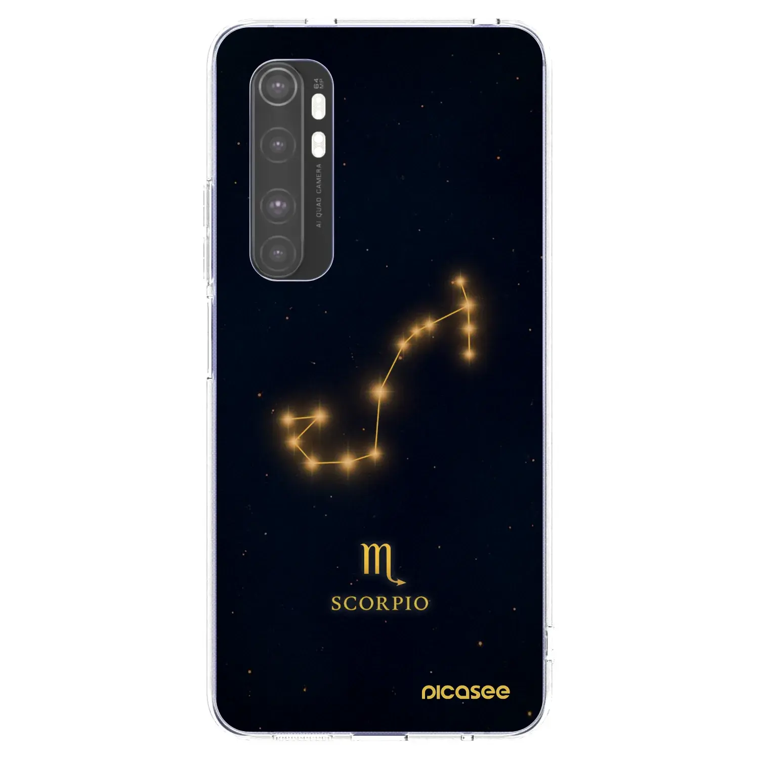 Silikonový průhledný obal pro Xiaomi Mi Note 10 Lite - SCORPIO