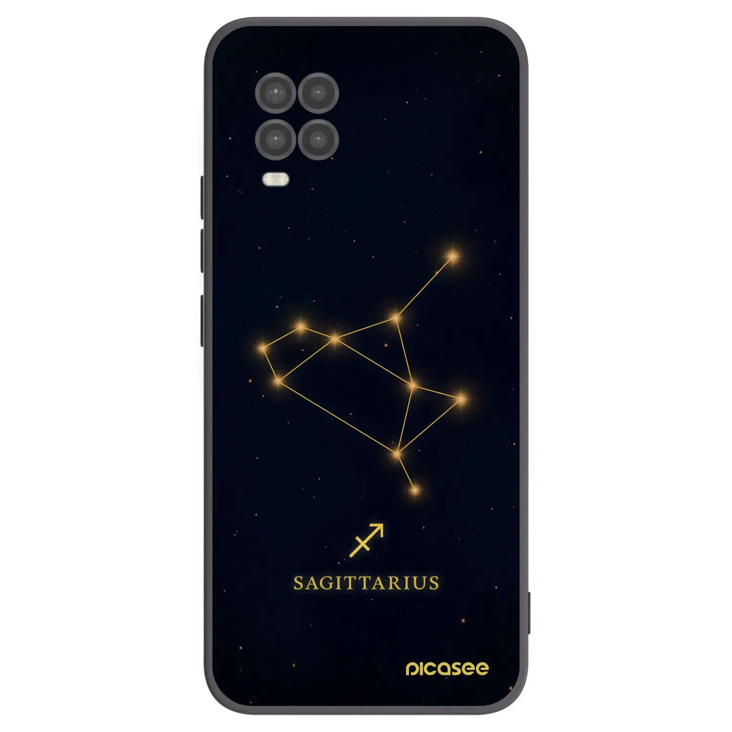 Silikonový černý obal pro Xiaomi Mi 10 Lite - SAGITTARIUS