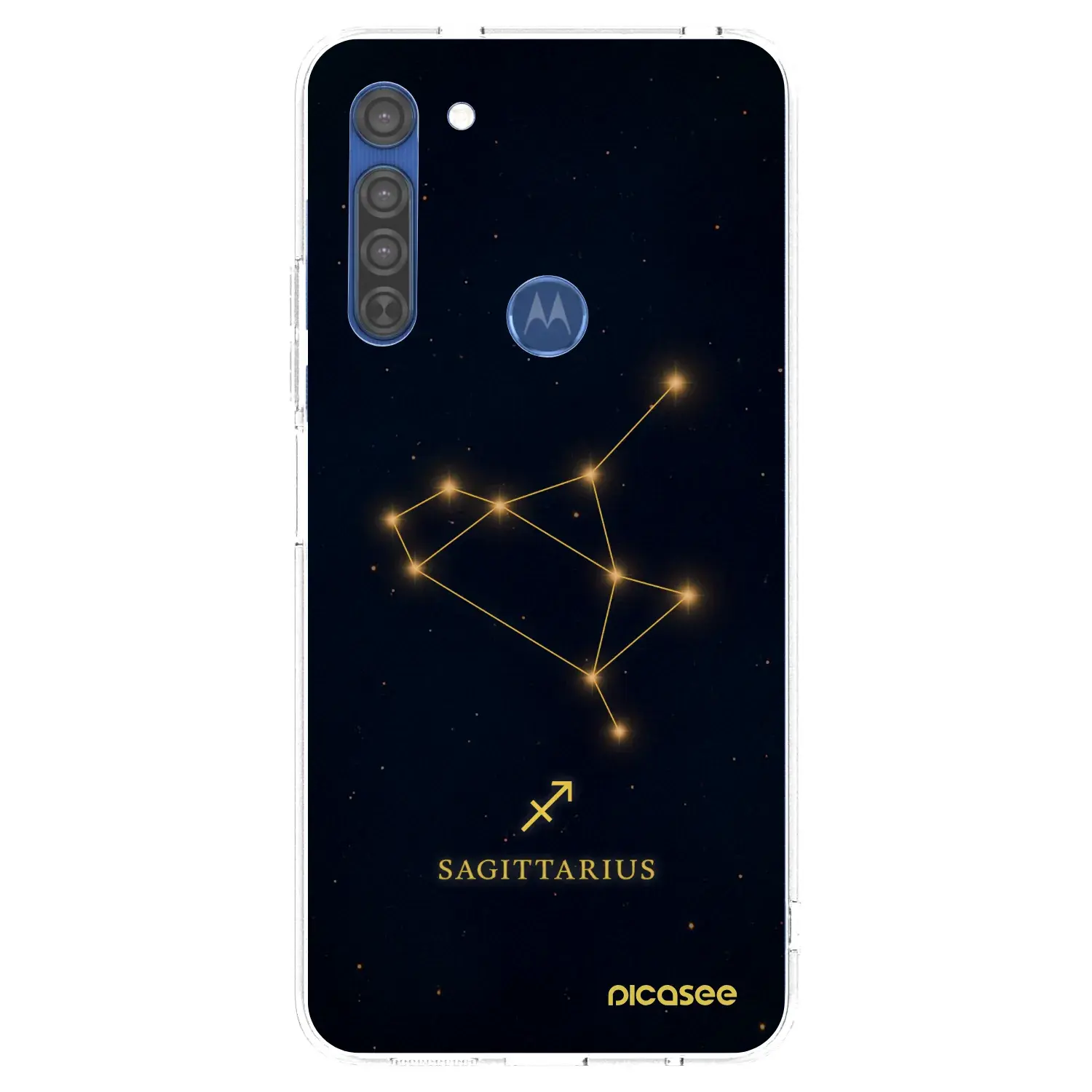 Silikonový průhledný obal pro Motorola Moto G8 - SAGITTARIUS