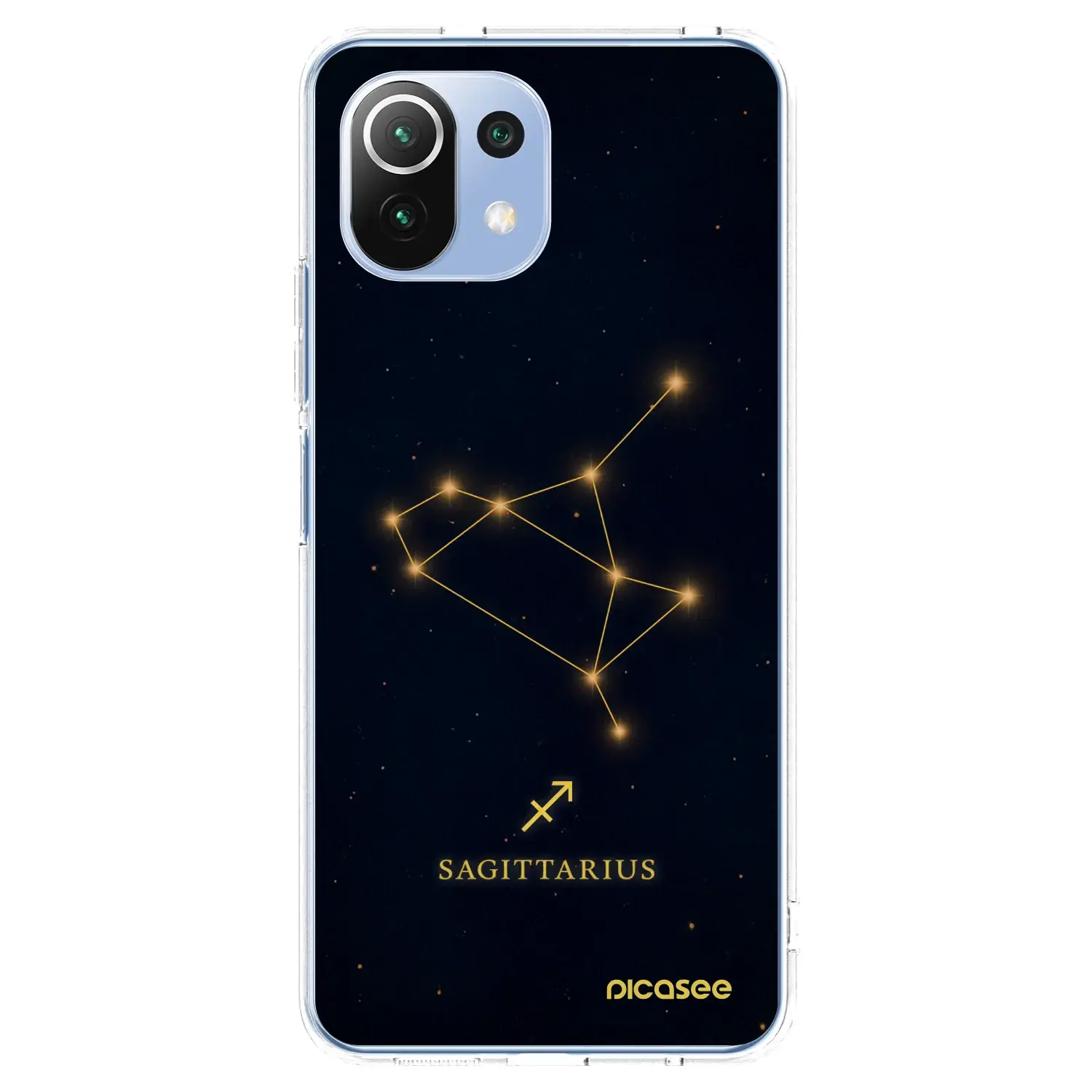 Silikonový průhledný obal pro Xiaomi Mi 11 Lite - SAGITTARIUS