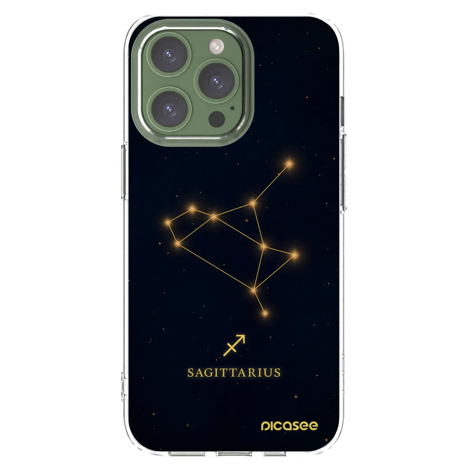 Silikonový průhledný obal pro Apple iPhone 13 Pro - SAGITTARIUS