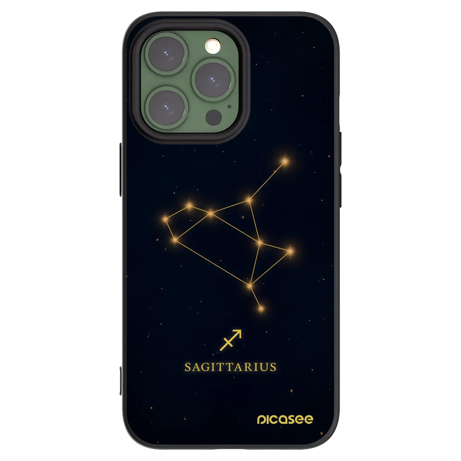 Silikonový černý obal pro Apple iPhone 13 Pro - SAGITTARIUS