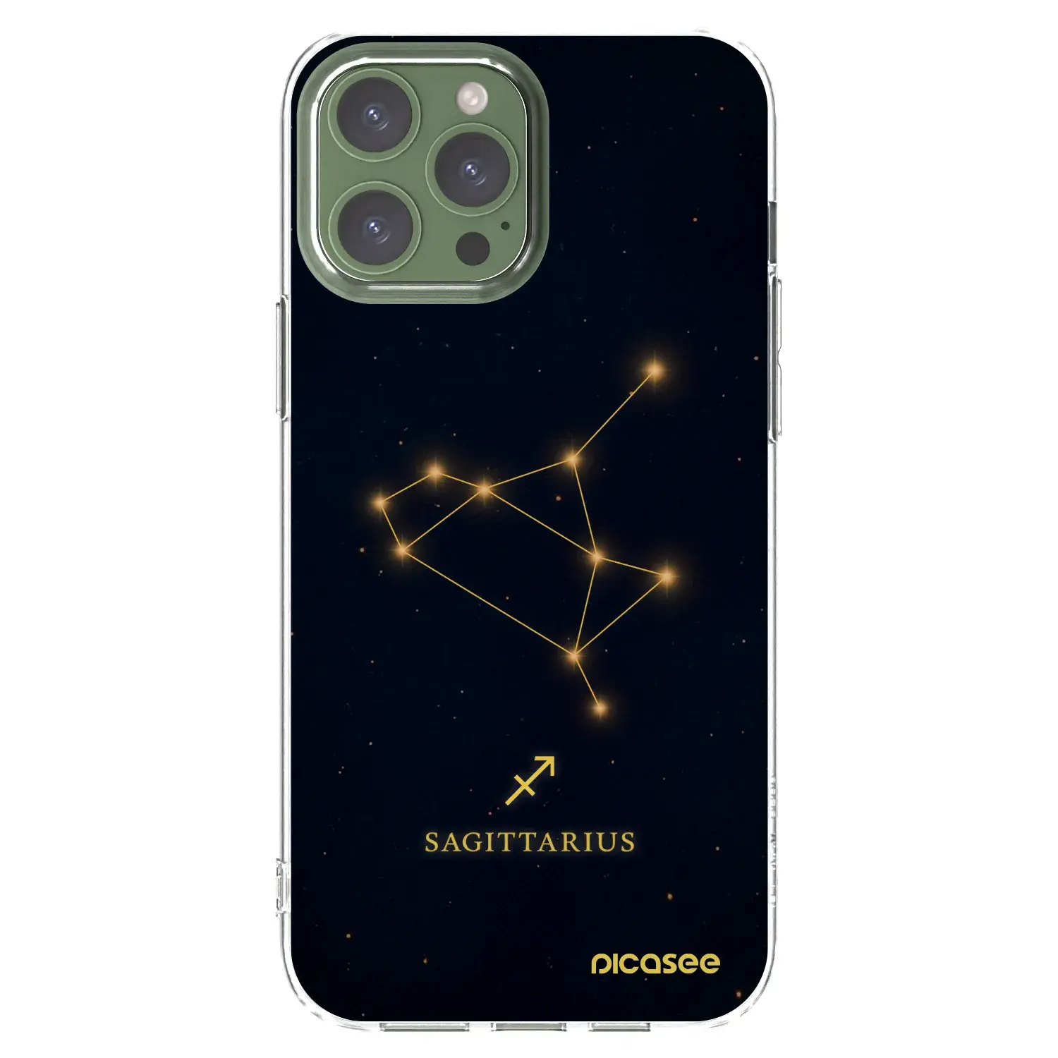 Silikonový průhledný obal pro Apple iPhone 13 Pro Max - SAGITTARIUS