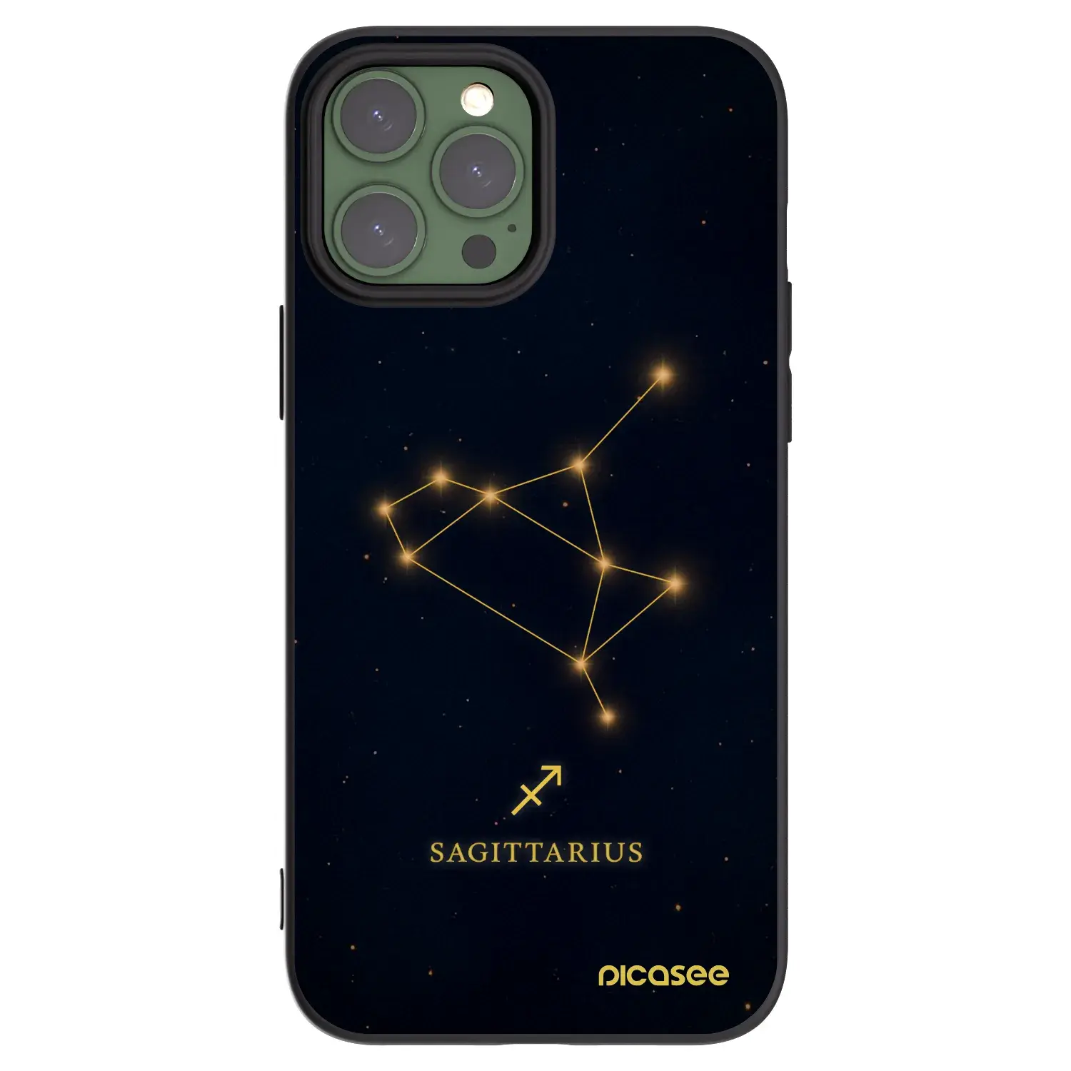 Silikonový černý obal pro Apple iPhone 13 Pro Max - SAGITTARIUS