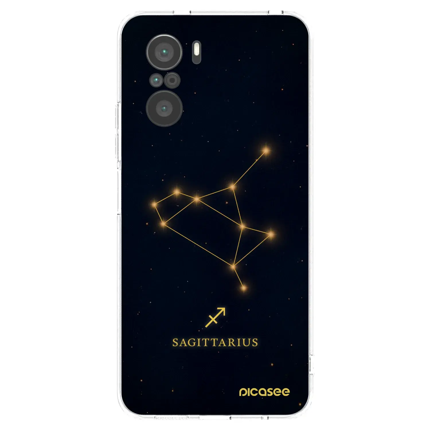 Silikonový průhledný obal pro Xiaomi Poco F3 - SAGITTARIUS