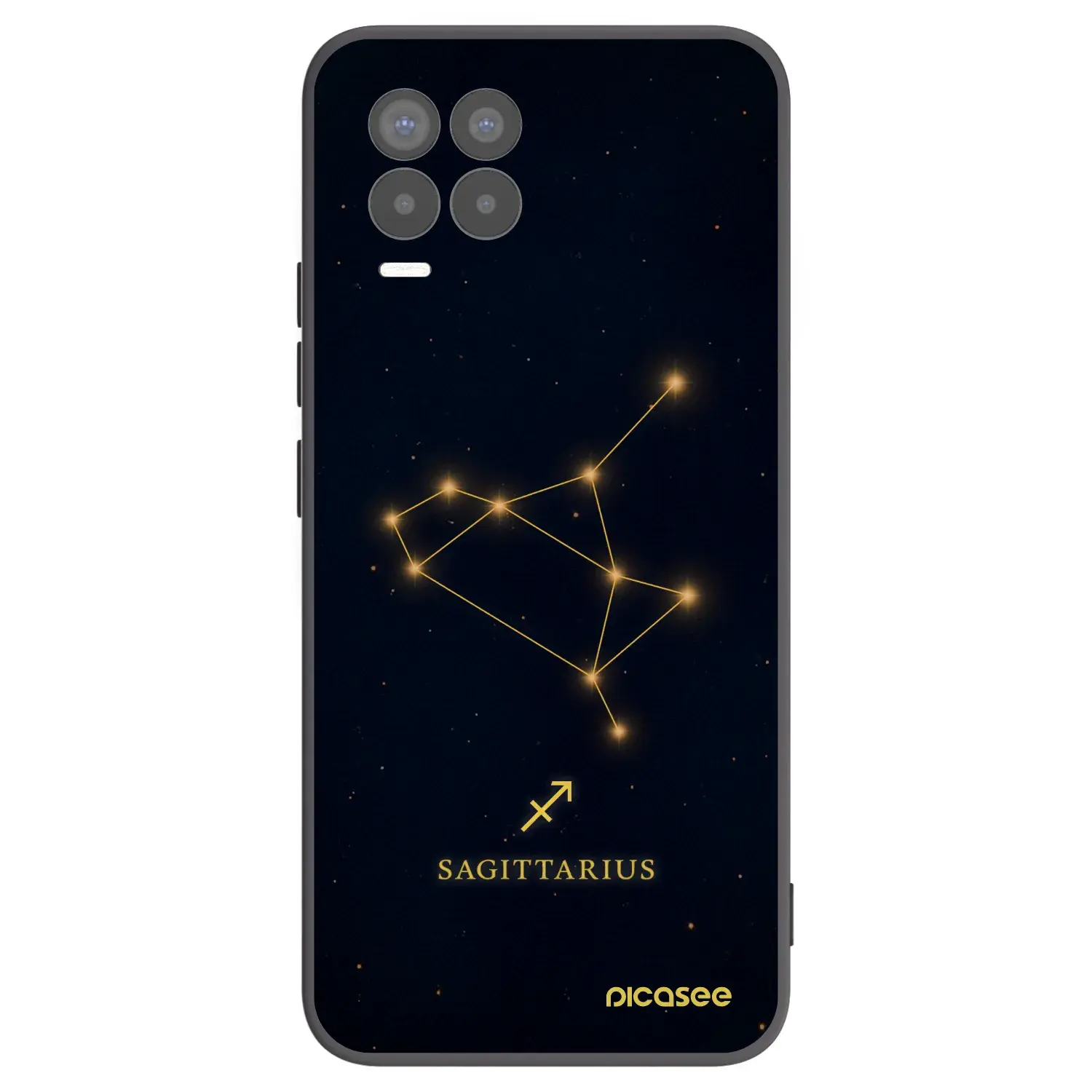 Silikonový černý obal pro Realme 8 Pro - SAGITTARIUS
