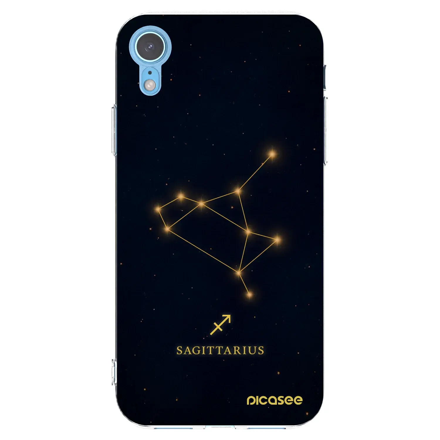 Silikonový průhledný obal pro Apple iPhone XR - SAGITTARIUS