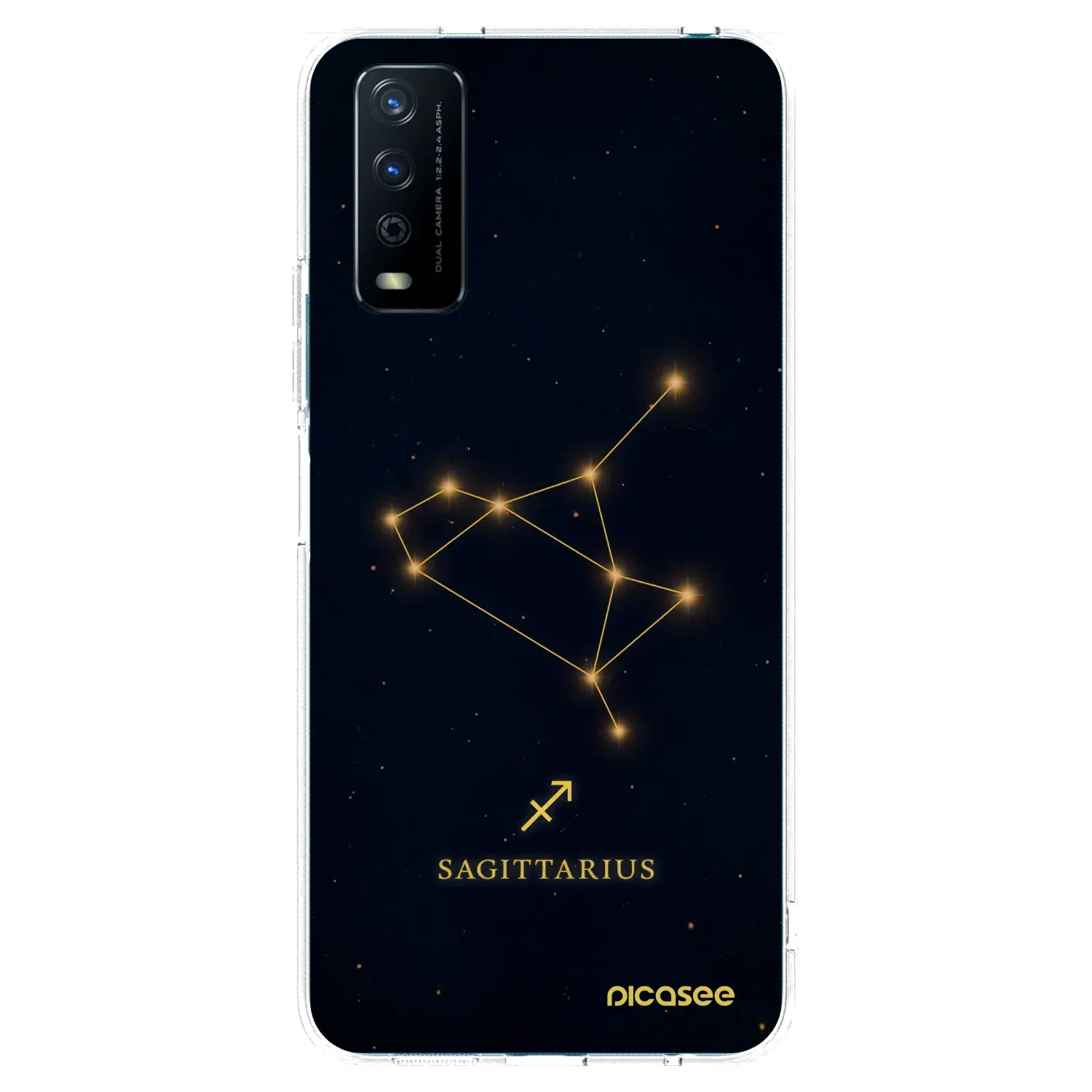 Silikonový průhledný obal pro Vivo Y11s - SAGITTARIUS