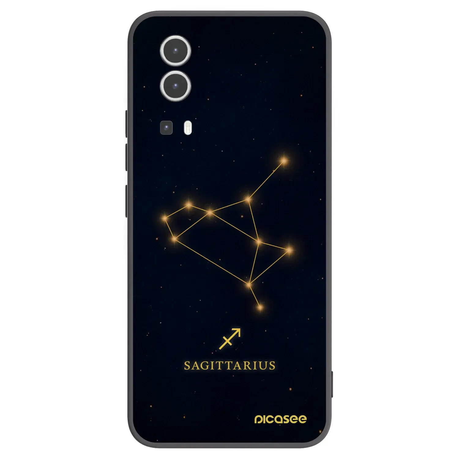 Silikonový černý obal pro Vivo Y72 5G - SAGITTARIUS