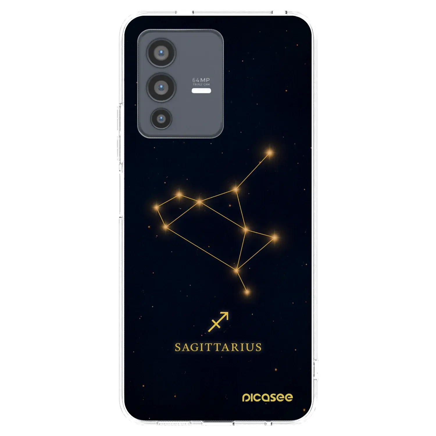 Silikonový průhledný obal pro Vivo V23 5G - SAGITTARIUS