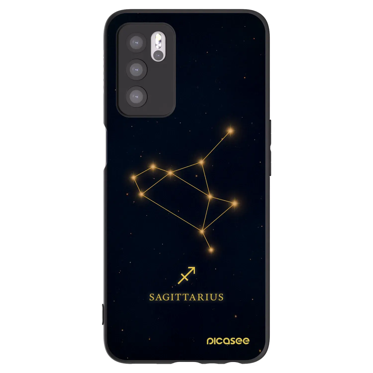 Silikonový černý obal pro OPPO A16 - SAGITTARIUS