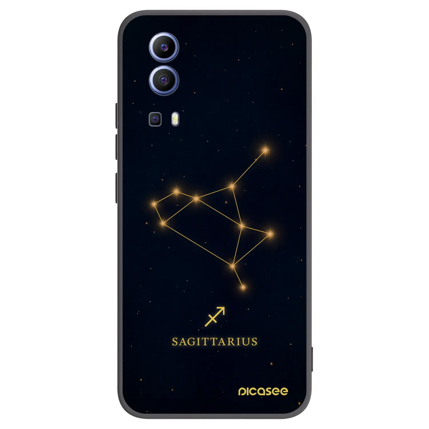 Silikonový černý obal pro Vivo Y52 5G - SAGITTARIUS
