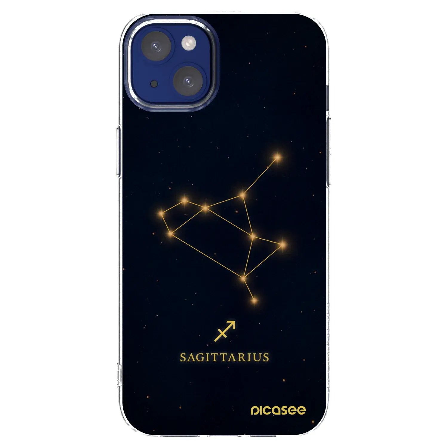 Silikonový průhledný obal pro Apple iPhone 14 Plus - SAGITTARIUS