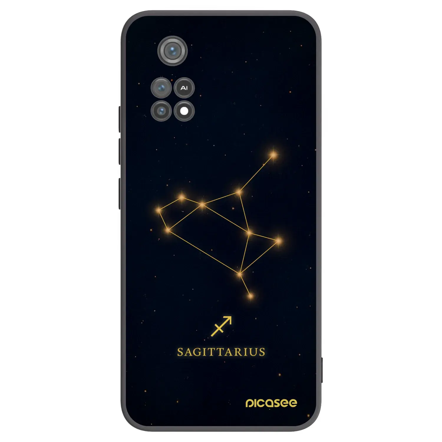 Silikonový černý obal pro Xiaomi Poco M4 Pro - SAGITTARIUS