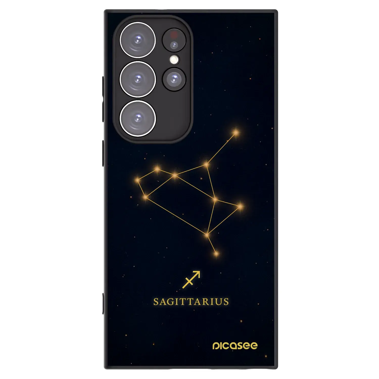 Silikonový černý obal pro Samsung Galaxy S23 Ultra 5G - SAGITTARIUS