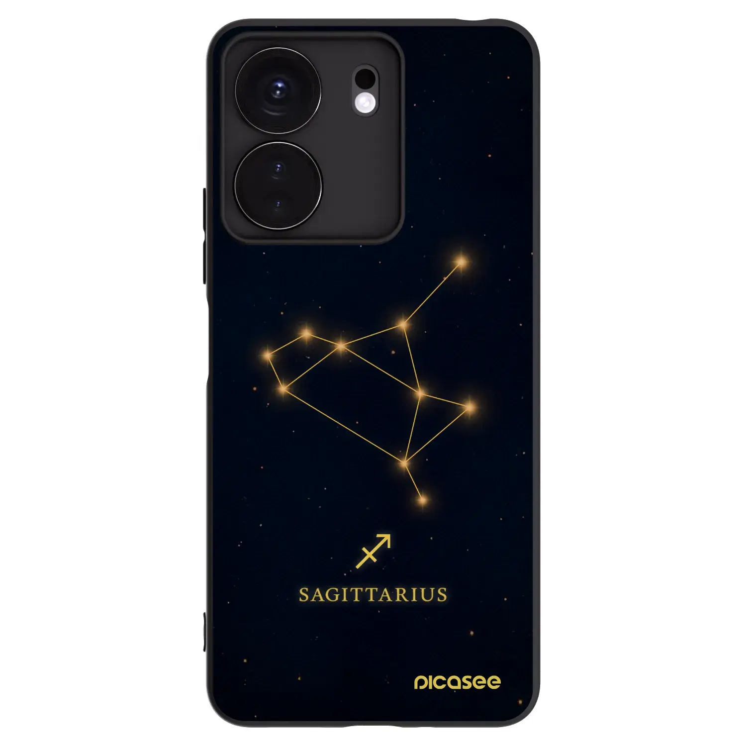 Silikonový černý obal pro Xiaomi Redmi 13C 4G - SAGITTARIUS