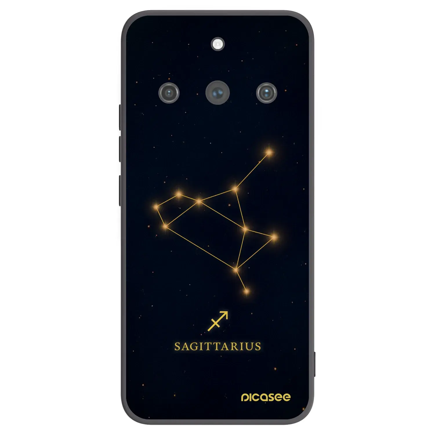 Silikonový černý obal pro Realme 11 Pro+ - SAGITTARIUS