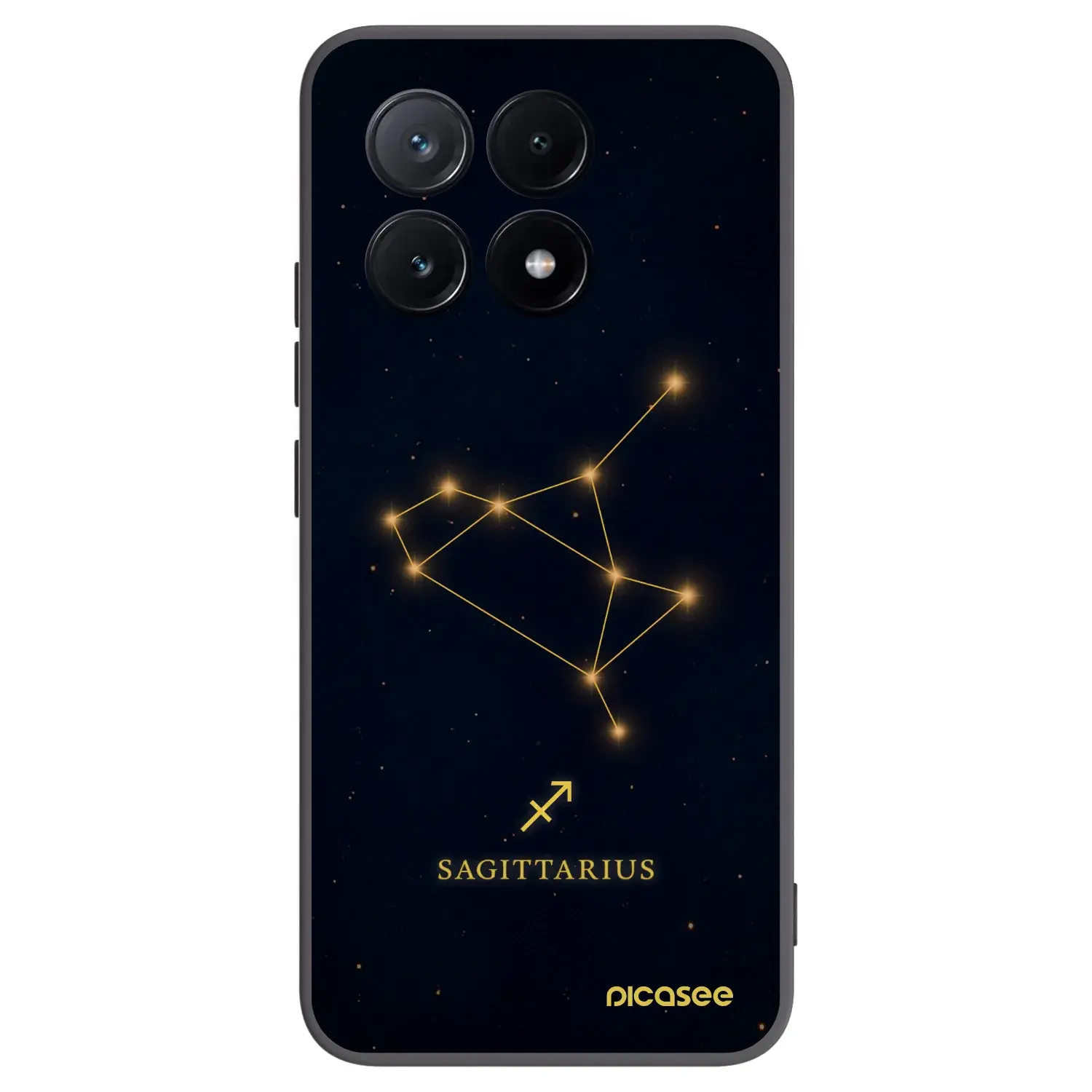 Silikonový černý obal pro Xiaomi Poco X6 Pro - SAGITTARIUS