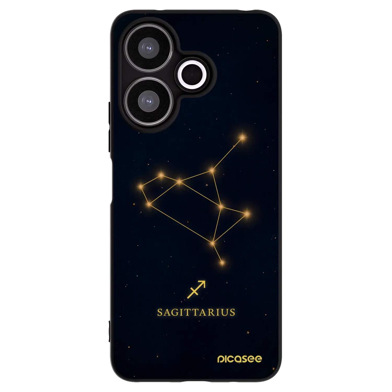 Silikonový černý obal pro Xiaomi Redmi 13 4G - SAGITTARIUS