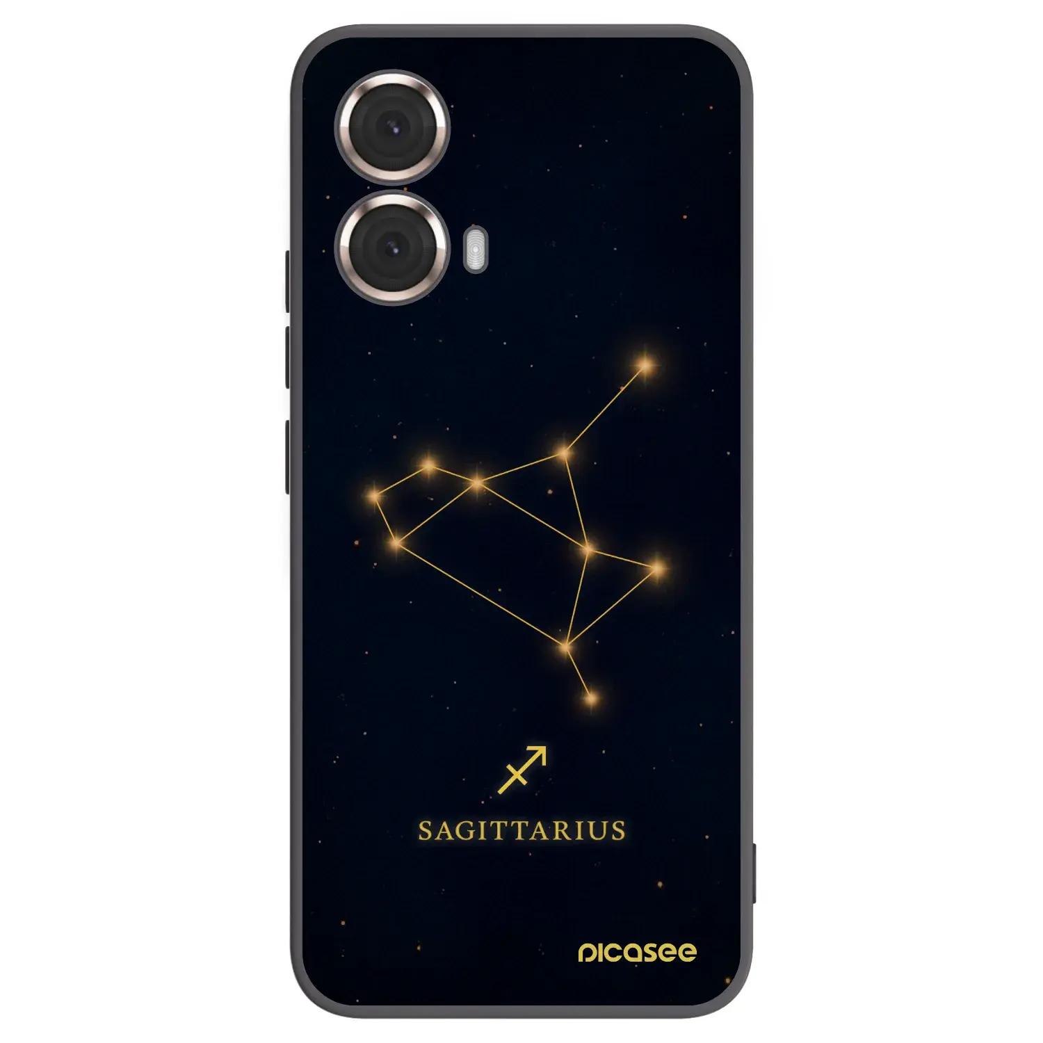 Silikonový černý obal pro Motorola Moto G85 - SAGITTARIUS