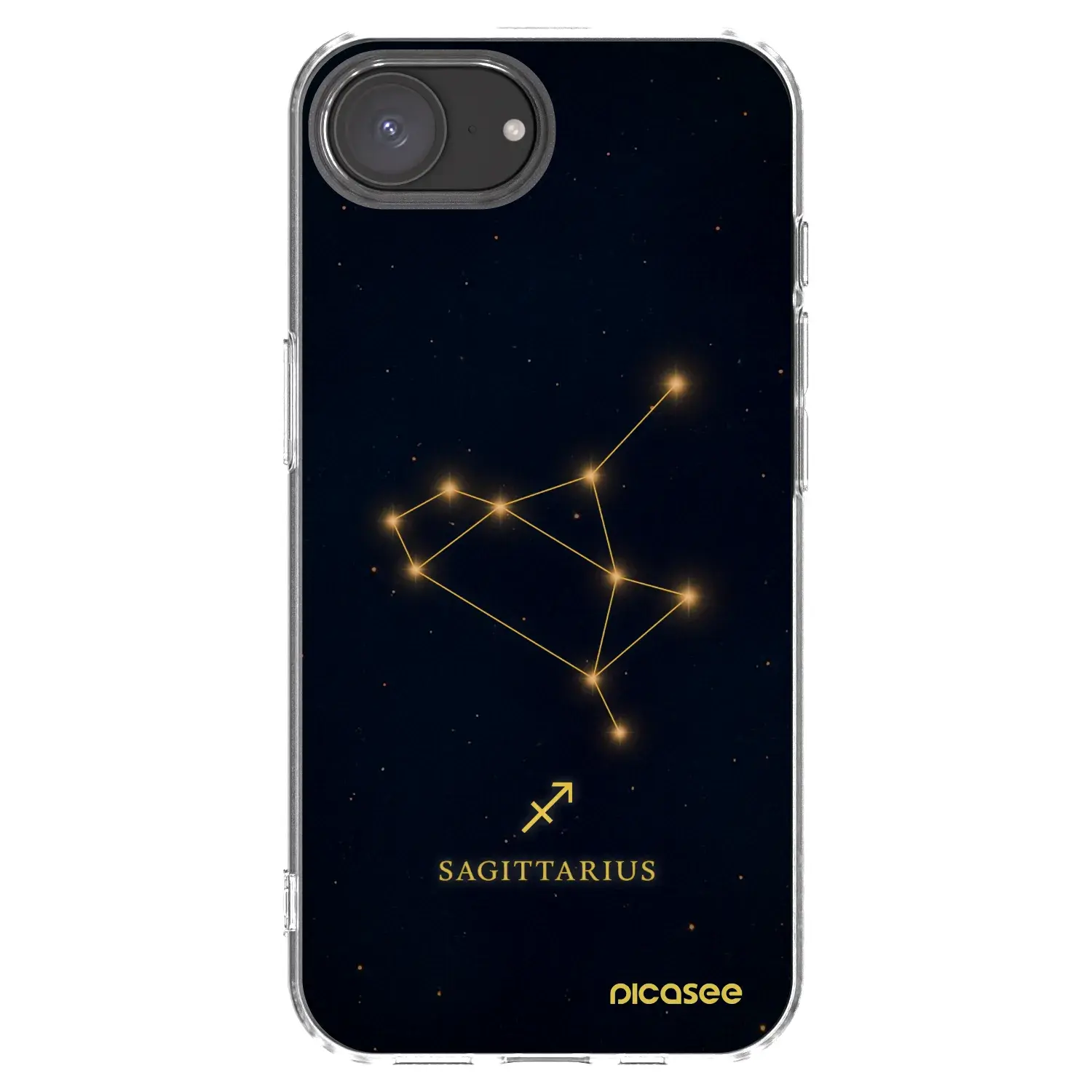 Silikonový průhledný obal pro Apple iPhone 16e - SAGITTARIUS
