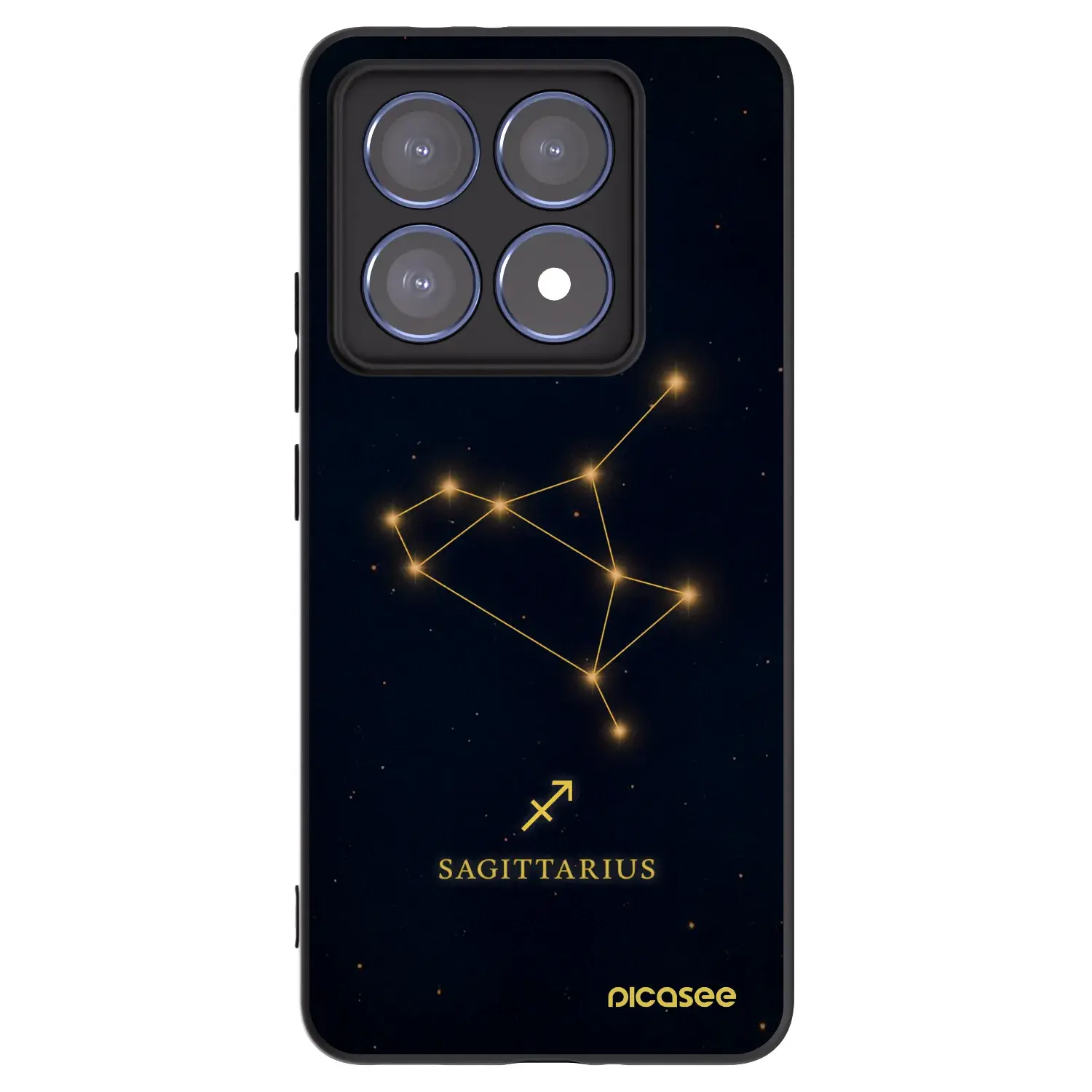 Silikonový černý obal pro Xiaomi 14T Pro - SAGITTARIUS