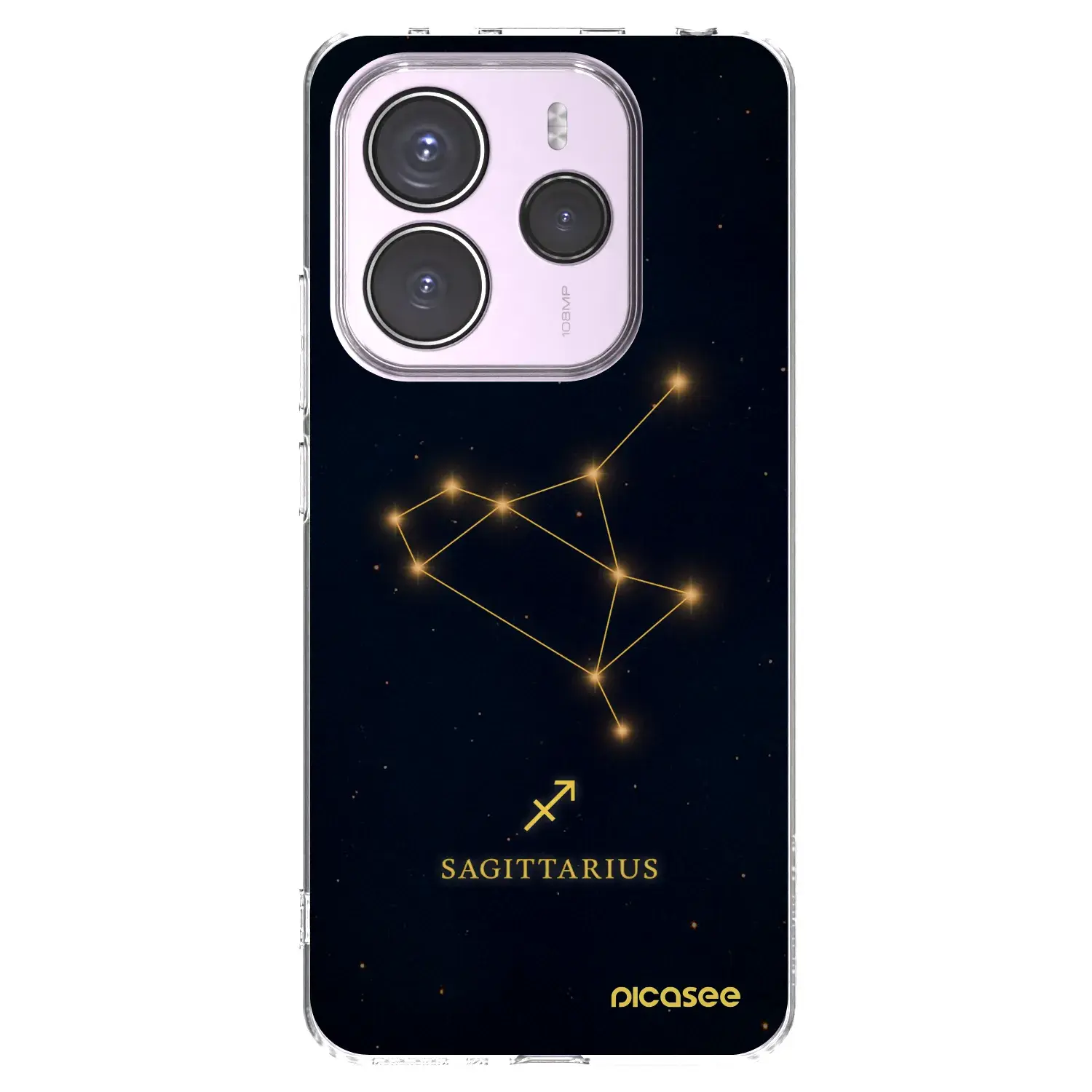 Silikonový průhledný obal pro Xiaomi Redmi Note 14 5G - SAGITTARIUS