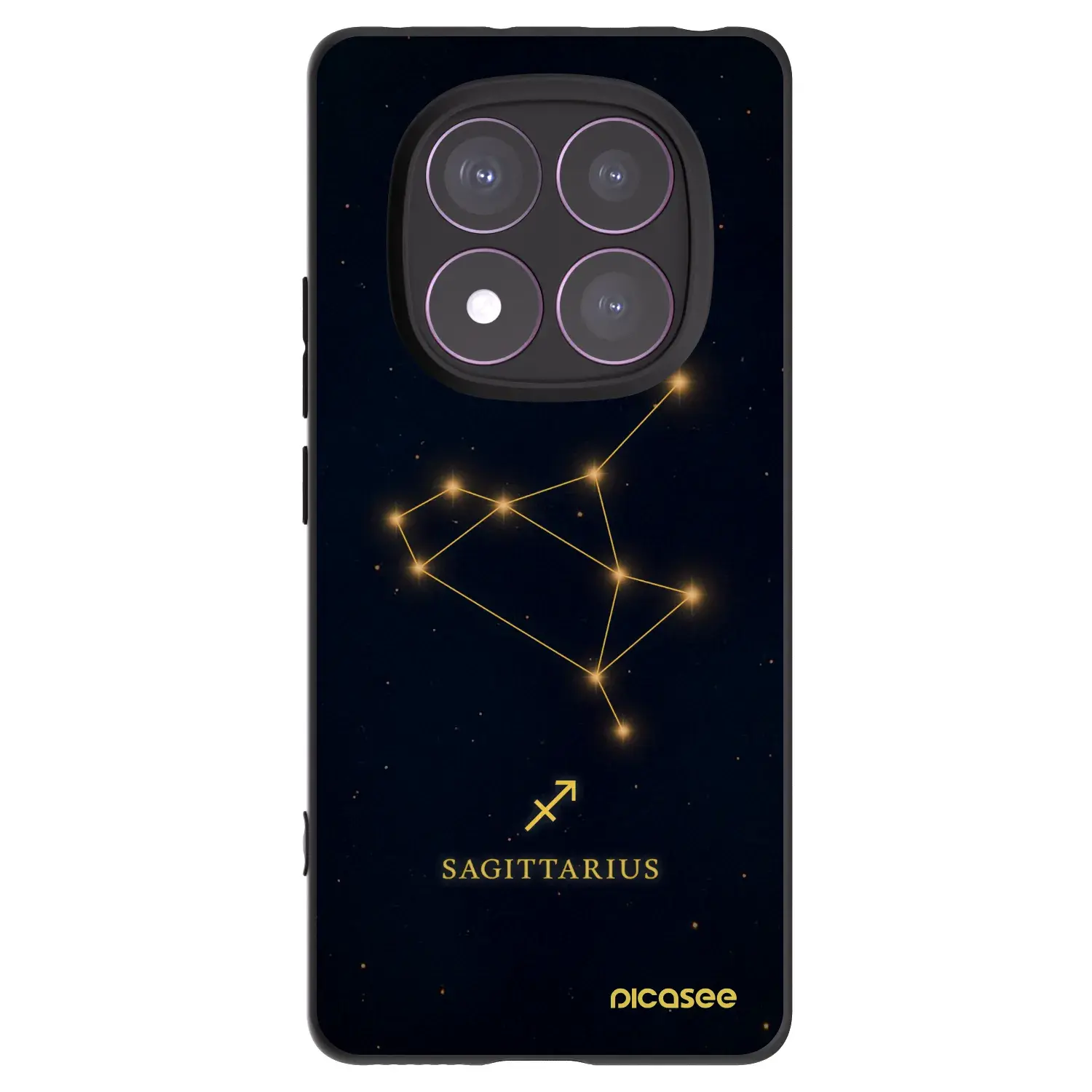 Silikonový černý obal pro Xiaomi Redmi Note 14 Pro 4G - SAGITTARIUS