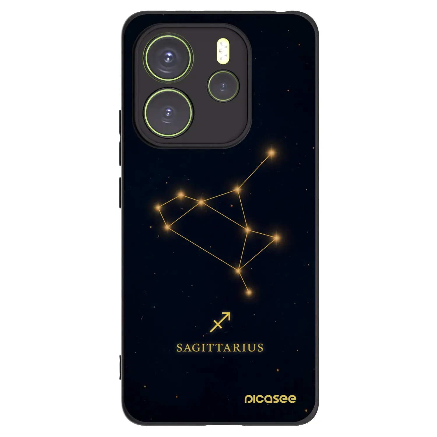 Silikonový černý obal pro Xiaomi Redmi Note 14 4G - SAGITTARIUS
