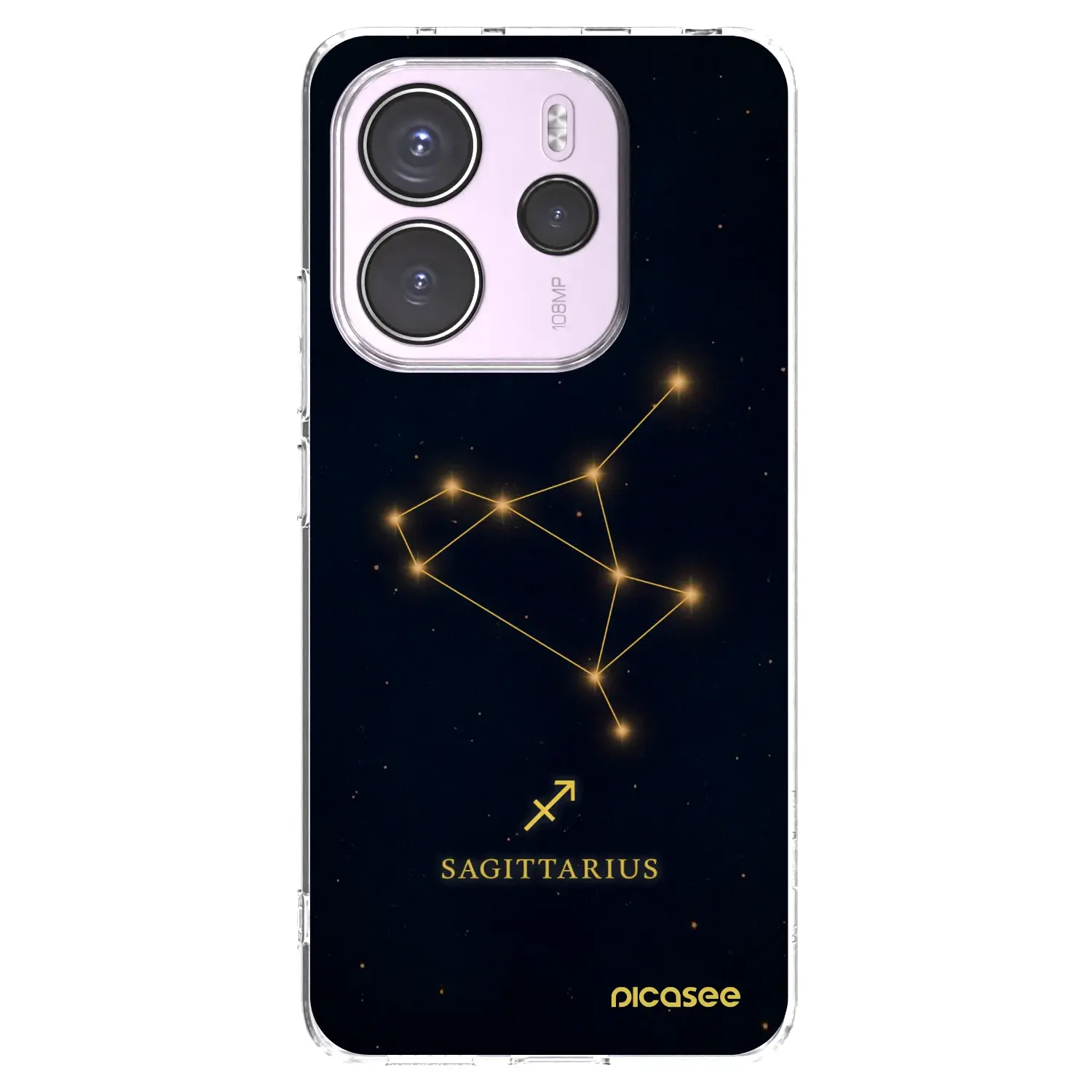 Silikonový průhledný obal pro Xiaomi Redmi Note 14 4G - SAGITTARIUS