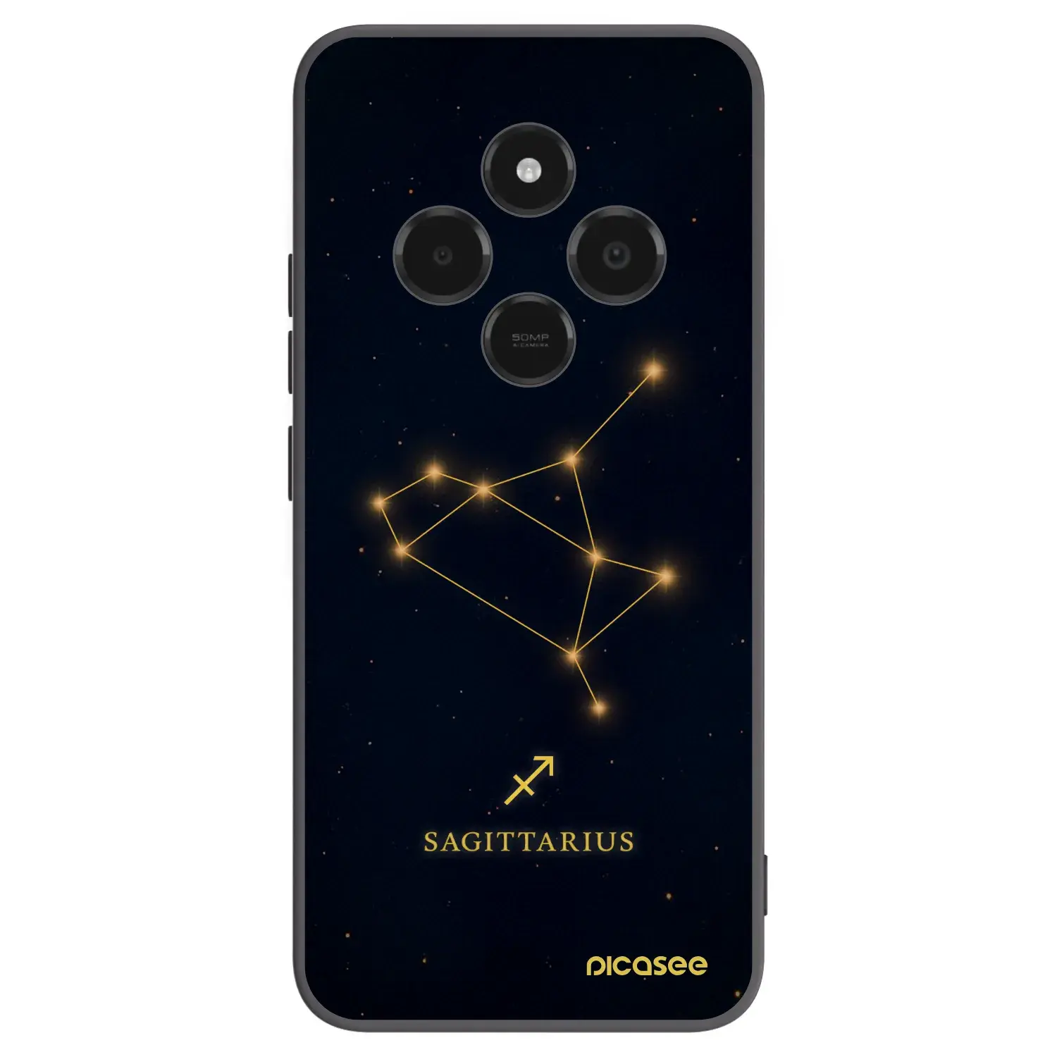 Silikonový černý obal pro Xiaomi Poco C75 - SAGITTARIUS