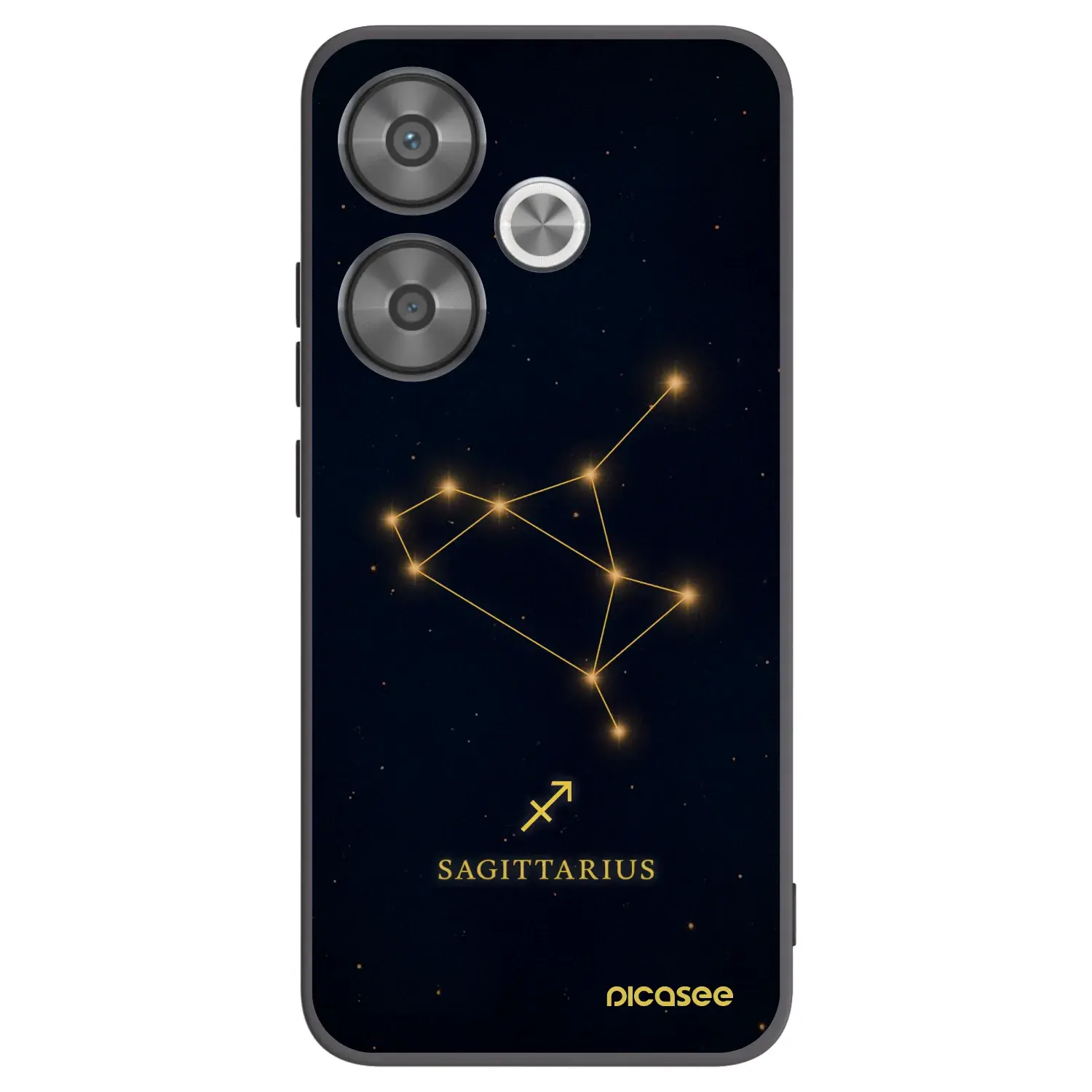 Silikonový černý obal pro Xiaomi Poco F6 - SAGITTARIUS