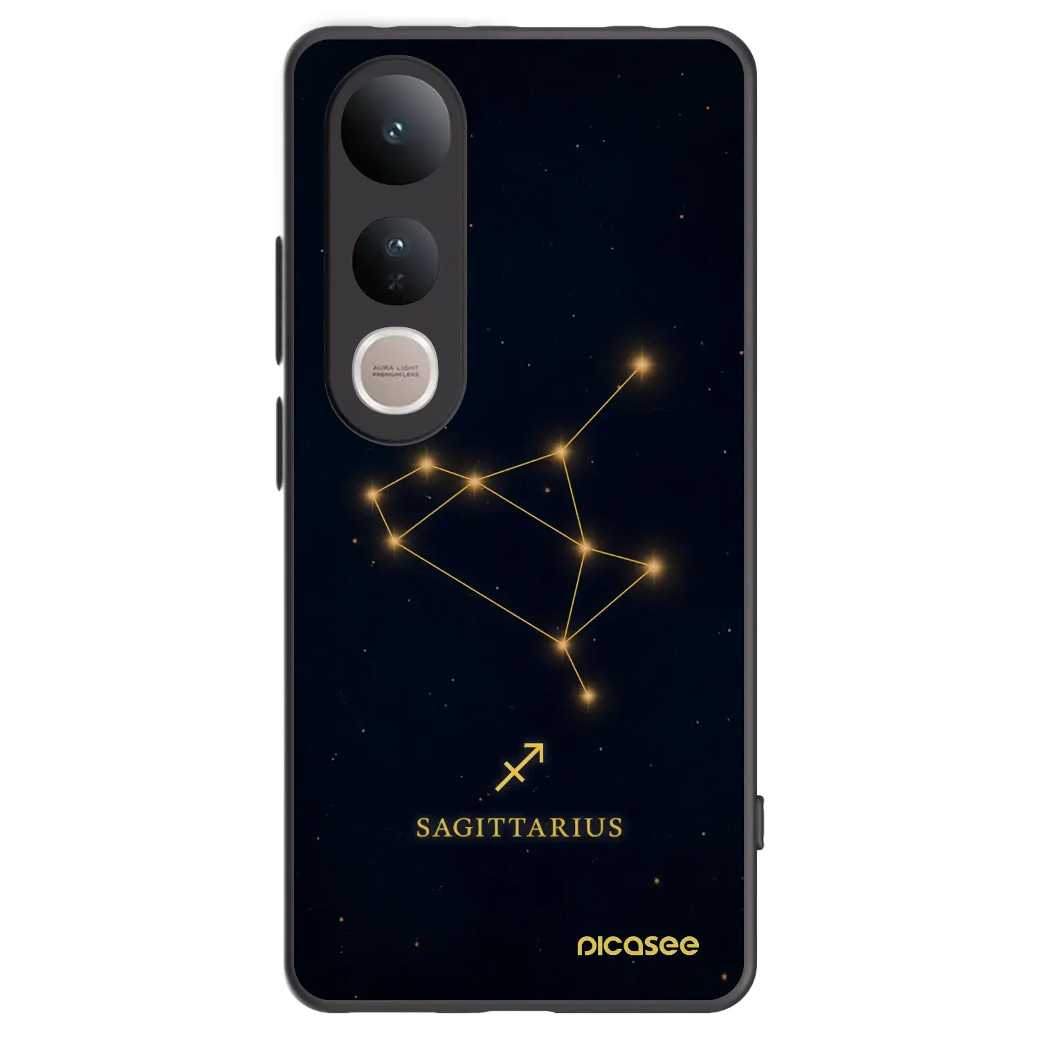 Silikonový černý obal pro Vivo V50 Lite 5G - SAGITTARIUS