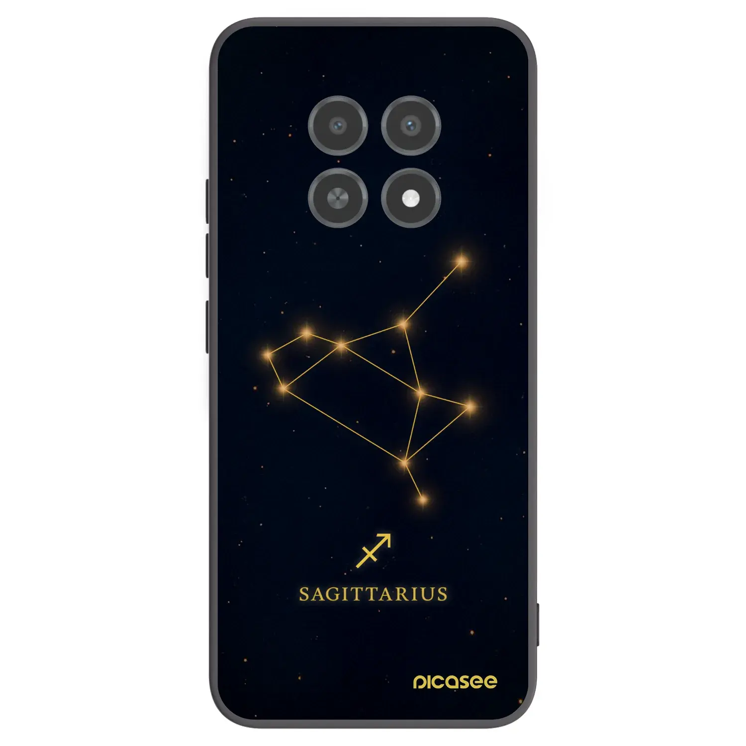 Silikonový černý obal pro Realme 12X - SAGITTARIUS