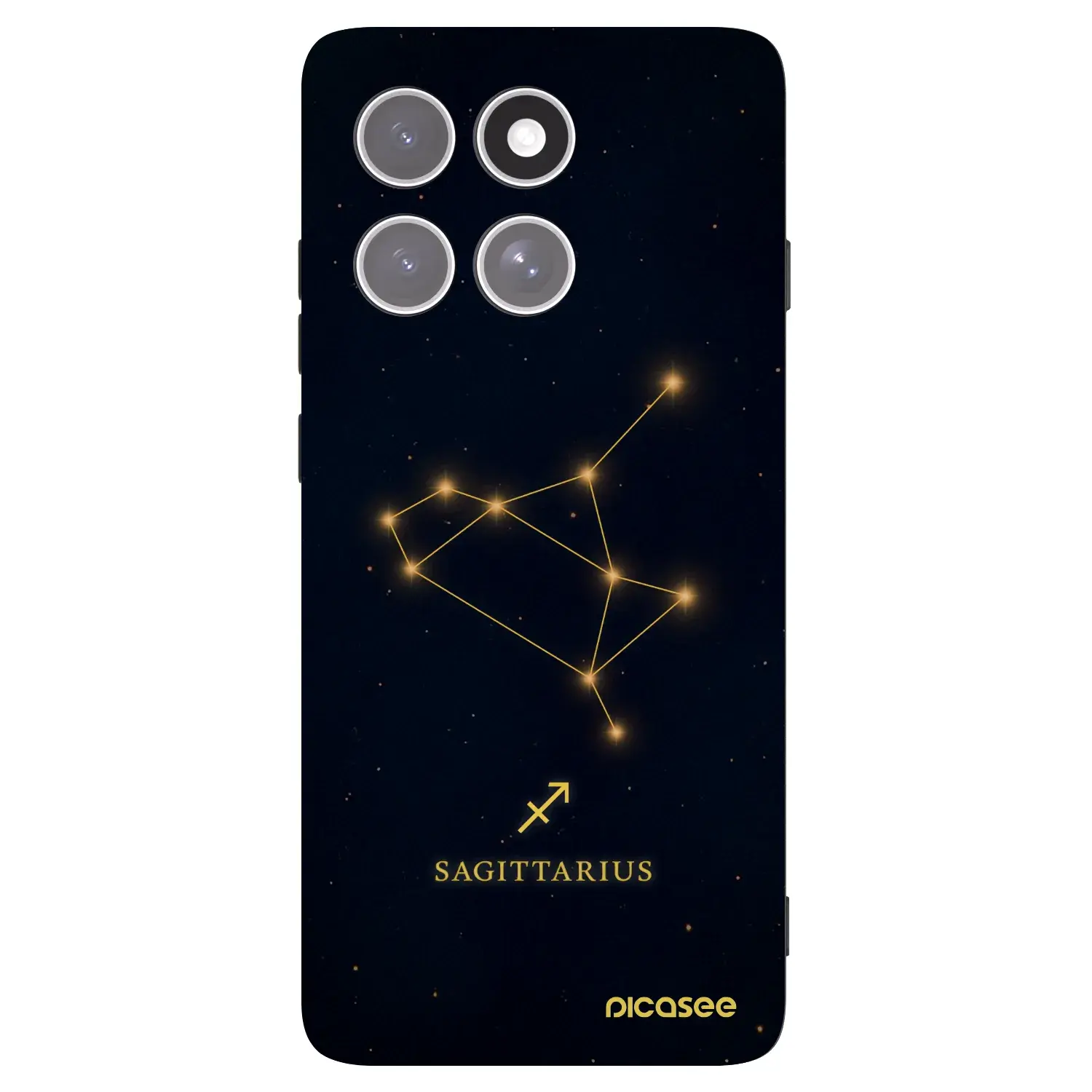 Silikonový černý obal pro Motorola Edge 60 Pro - SAGITTARIUS