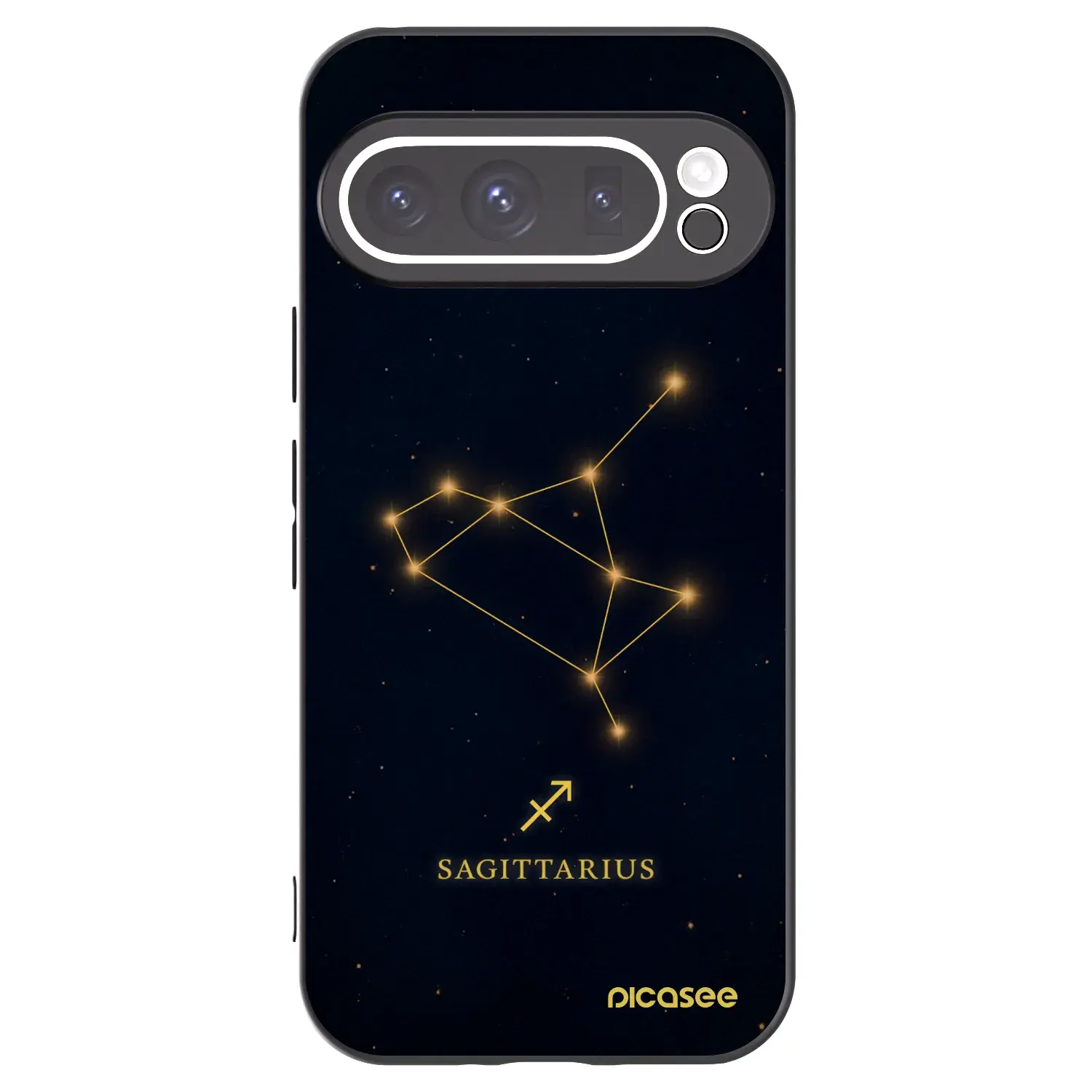 Silikonový černý obal pro Google Pixel 9 Pro XL - SAGITTARIUS