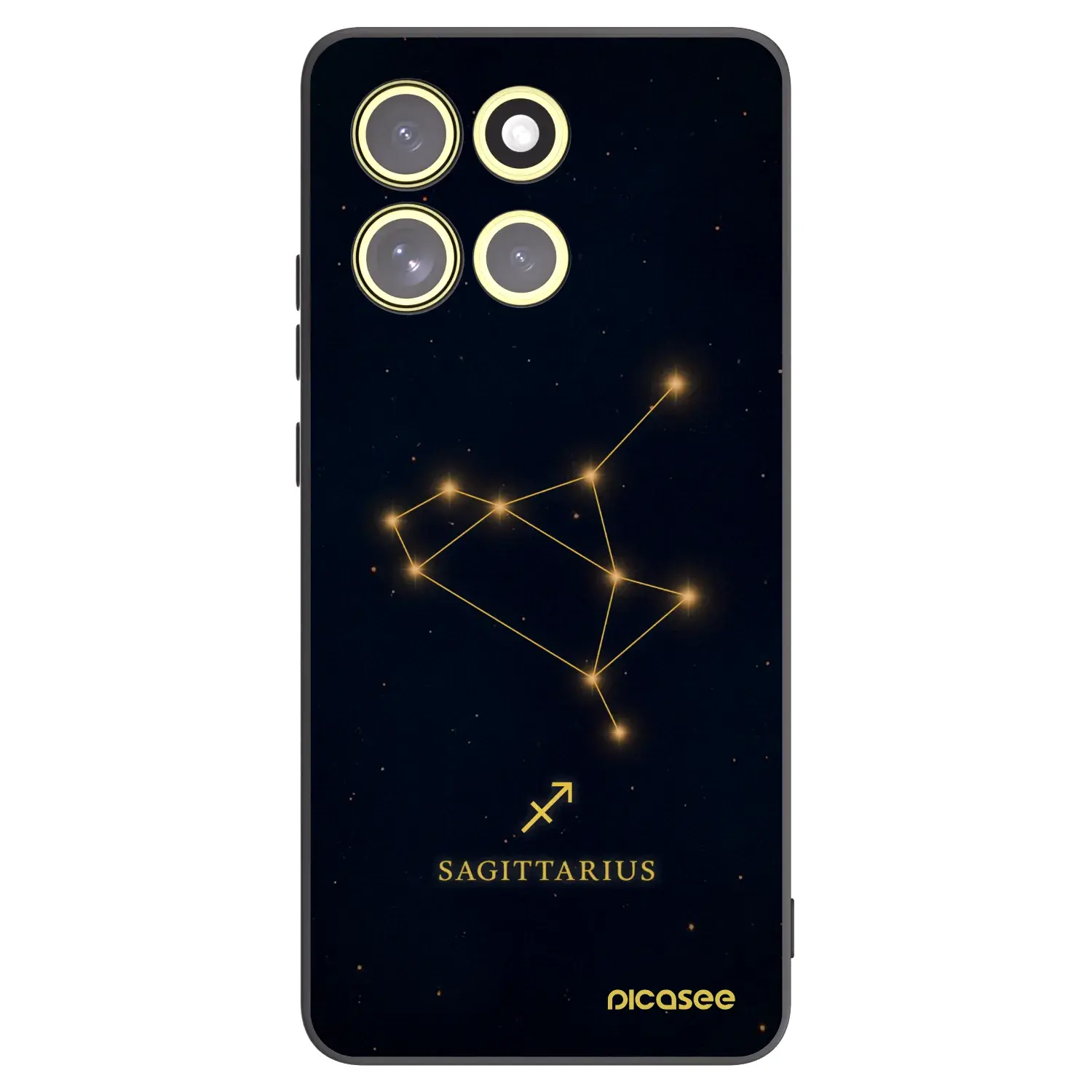Silikonový černý obal pro Motorola Moto G86 5G - SAGITTARIUS