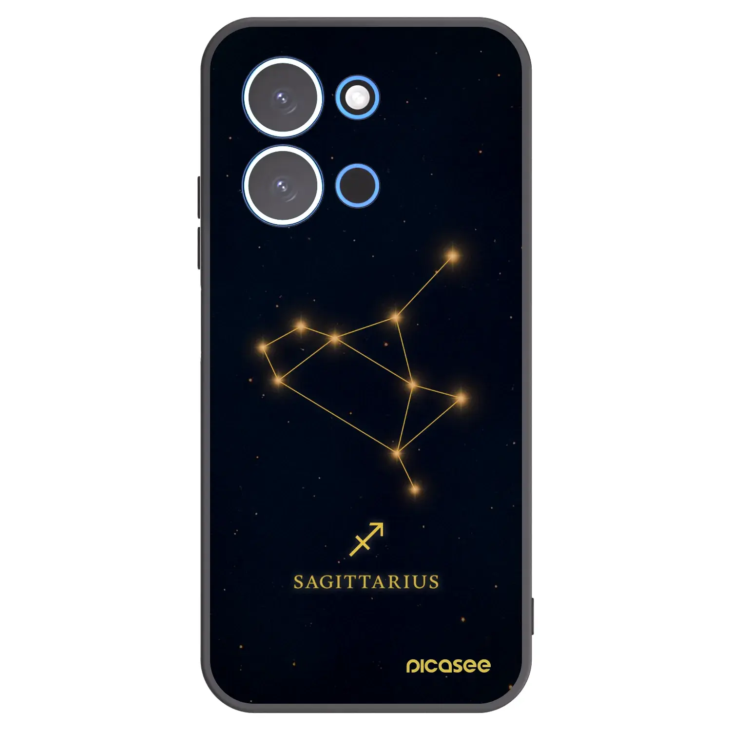 Silikonový černý obal pro Xiaomi Redmi 15C 4G - SAGITTARIUS