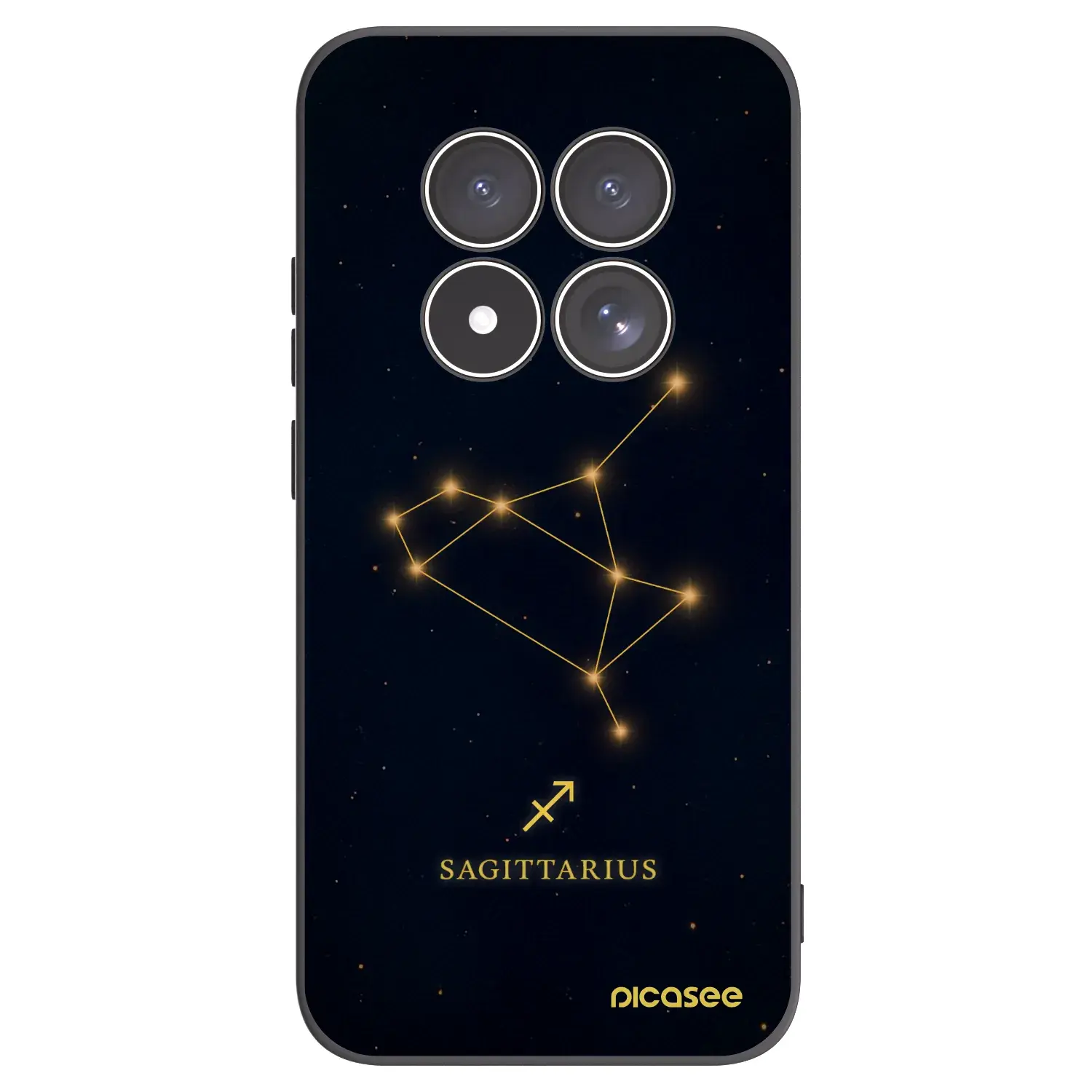 Silikonový černý obal pro Xiaomi Redmi Note 15 Pro 4G - SAGITTARIUS