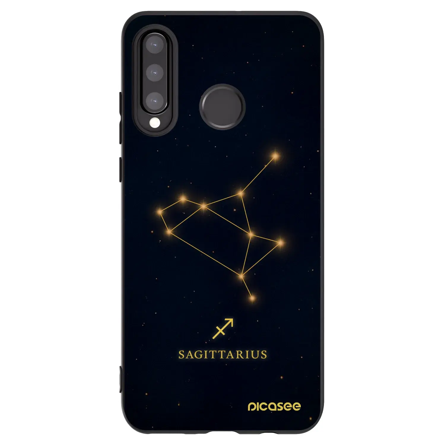 Silikonový černý obal pro Huawei P30 Lite - SAGITTARIUS