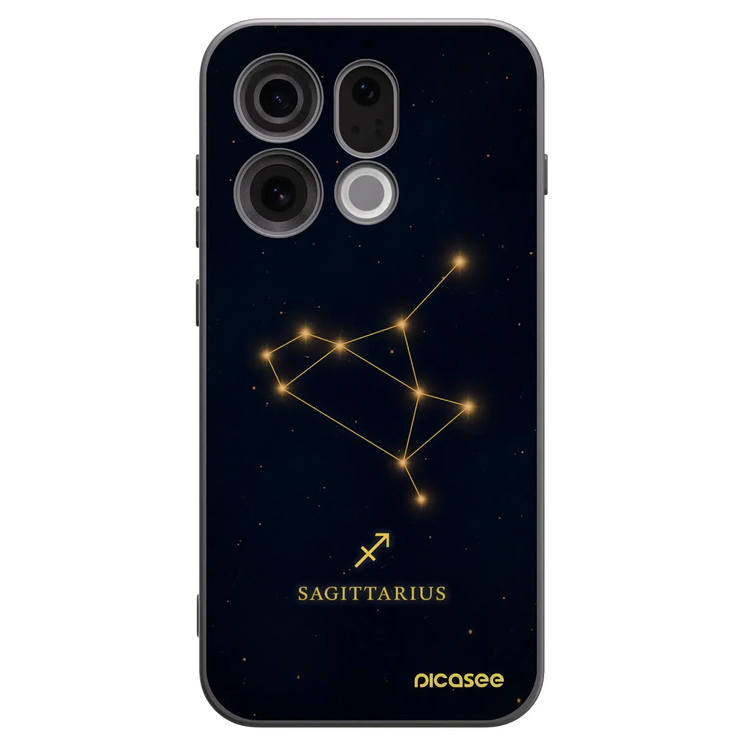 Silikonový černý obal pro OPPO Find X9 - SAGITTARIUS
