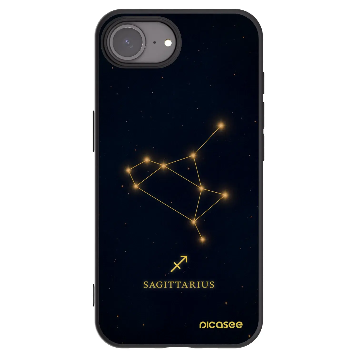 Silikonový černý obal pro Apple iPhone 17e - SAGITTARIUS