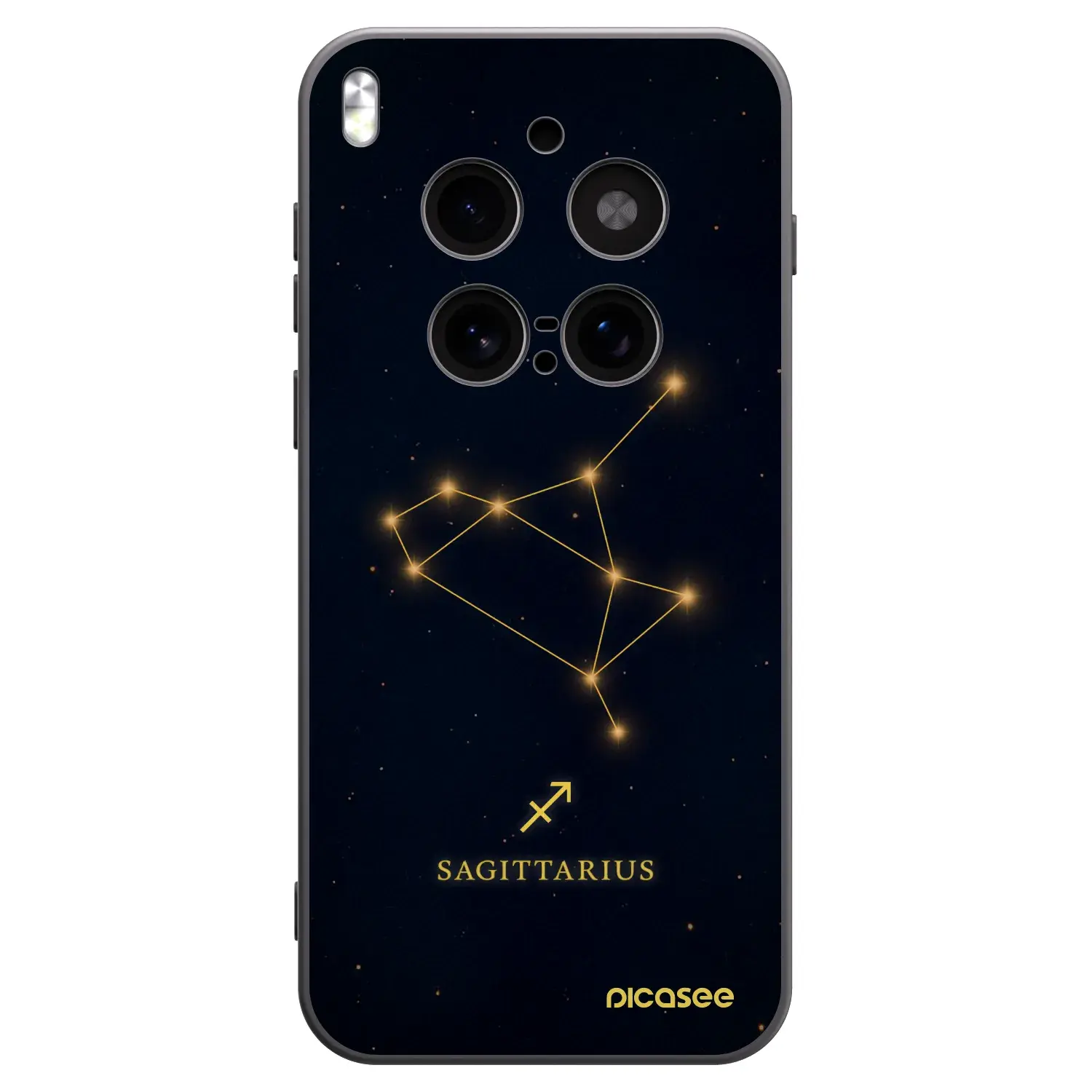 Silikonový černý obal pro Vivo X300 Pro - SAGITTARIUS