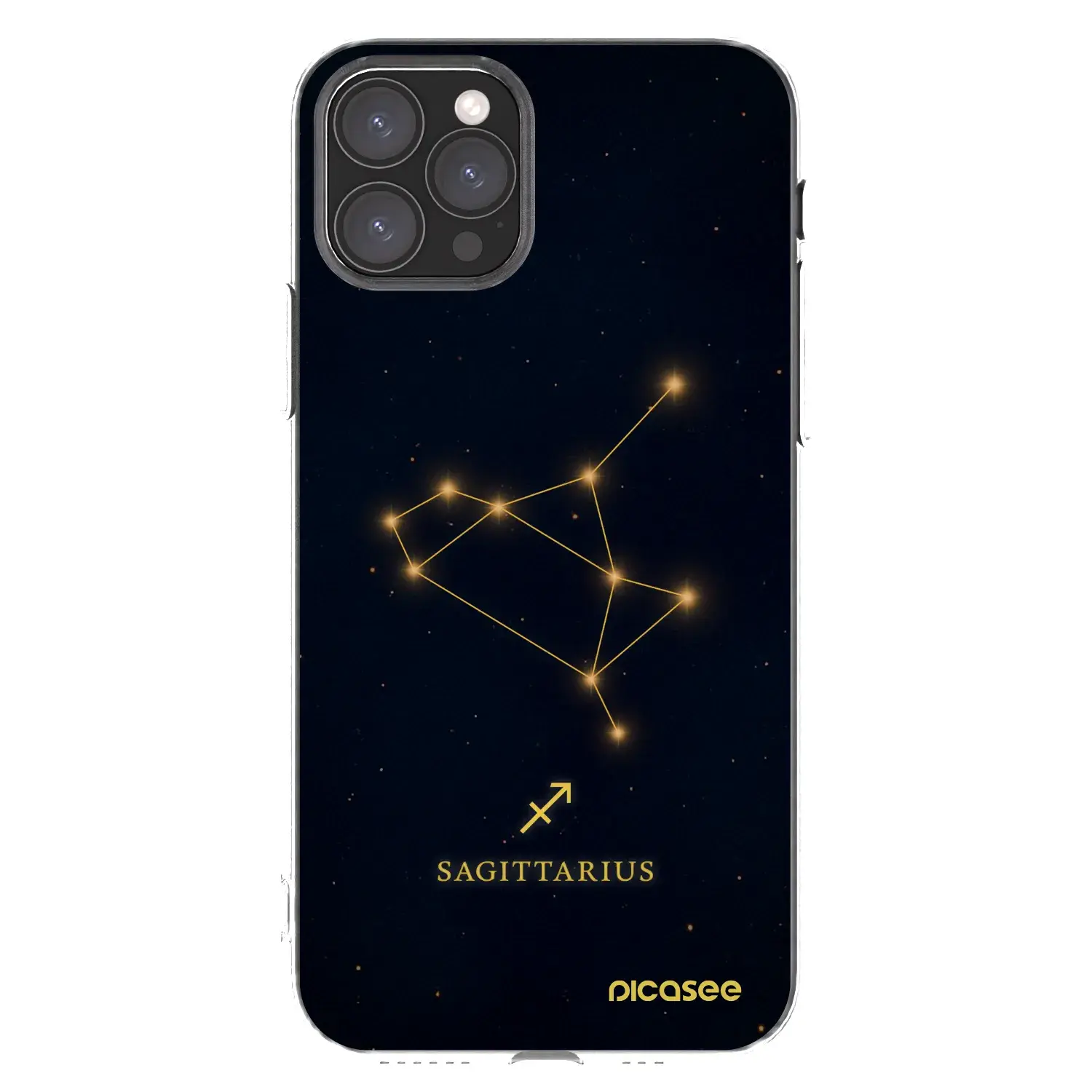 Silikonový průhledný obal pro Apple iPhone 11 Pro - SAGITTARIUS