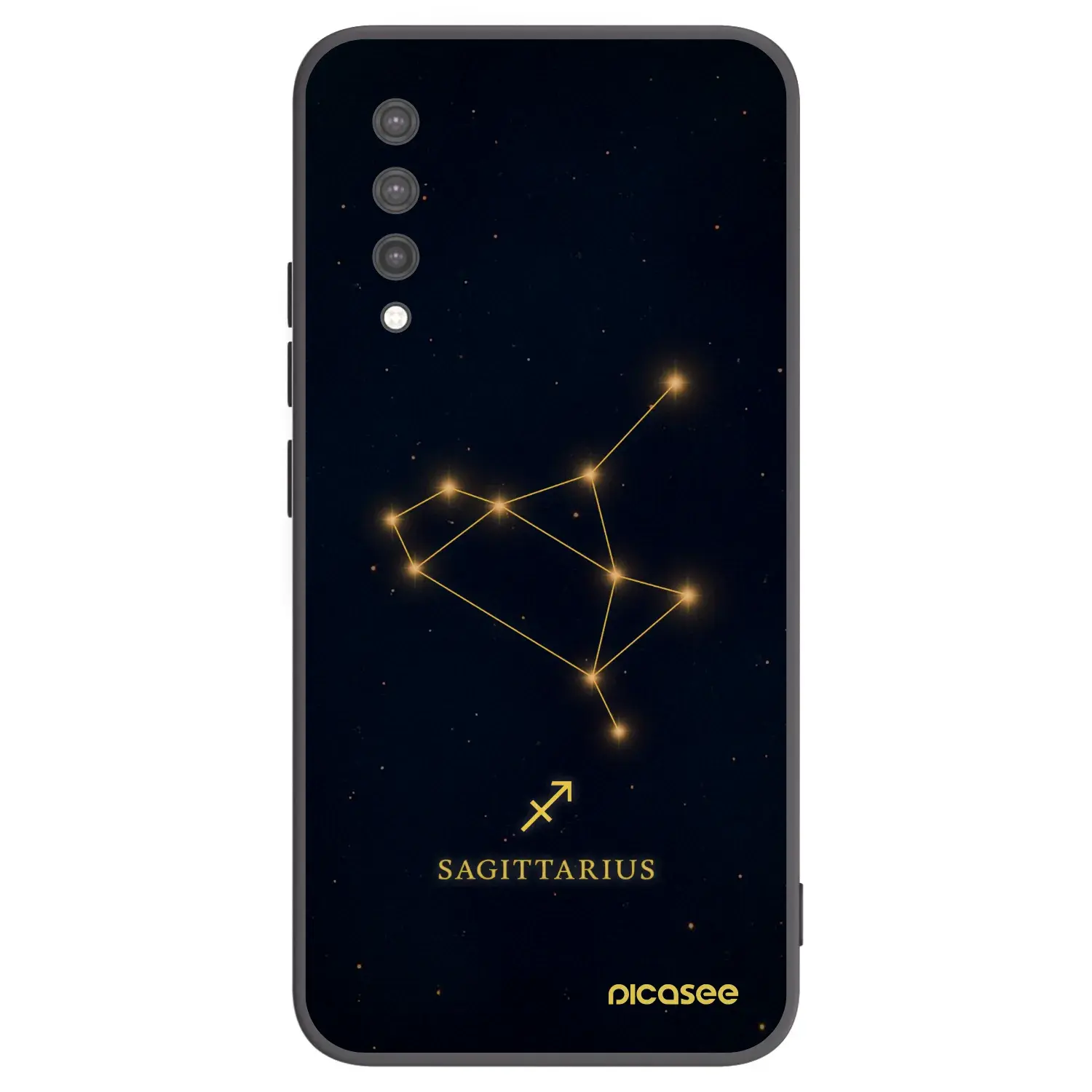 Silikonový černý obal pro Xiaomi Mi 9 Lite - SAGITTARIUS