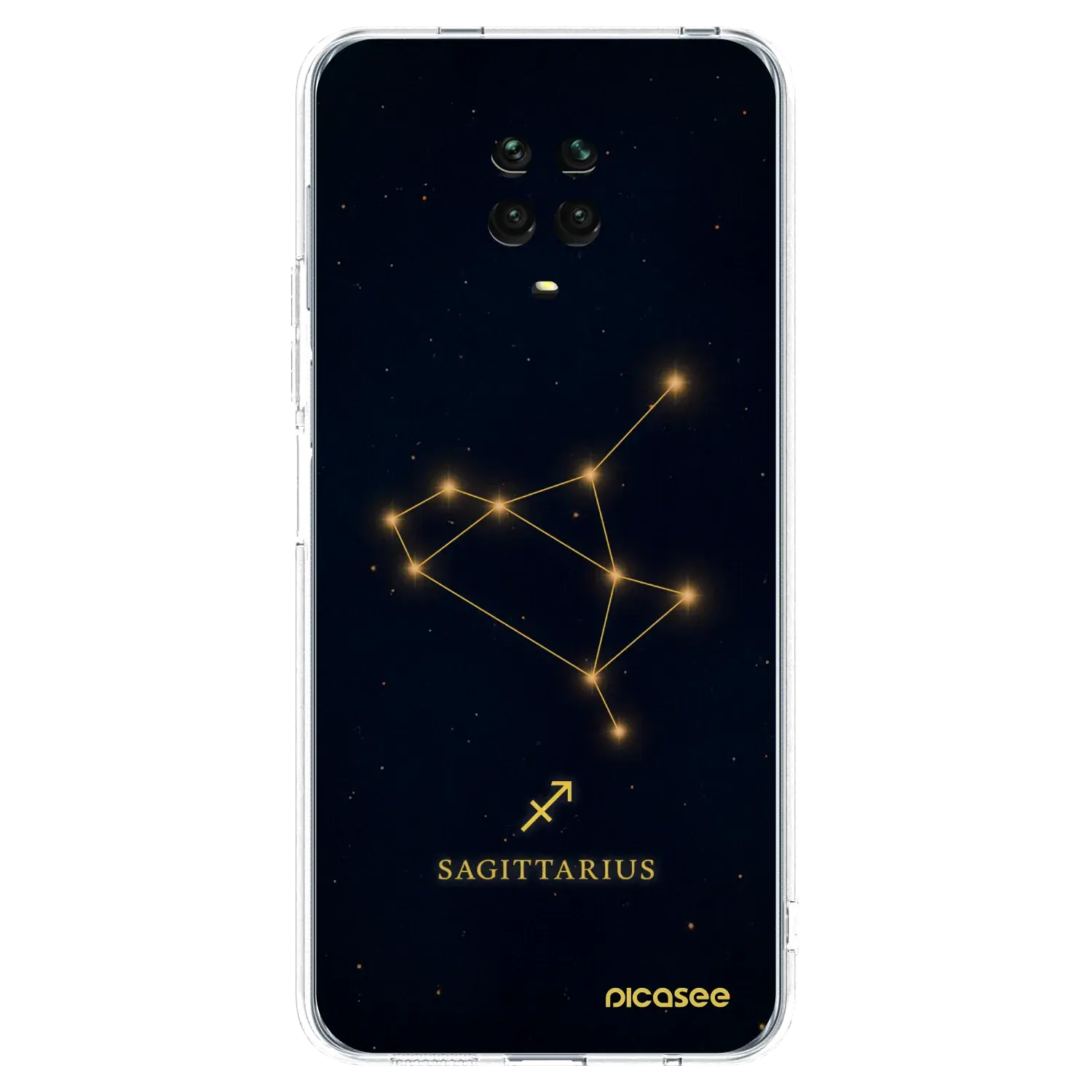 Silikonový průhledný obal pro Xiaomi Redmi Note 9 Pro - SAGITTARIUS