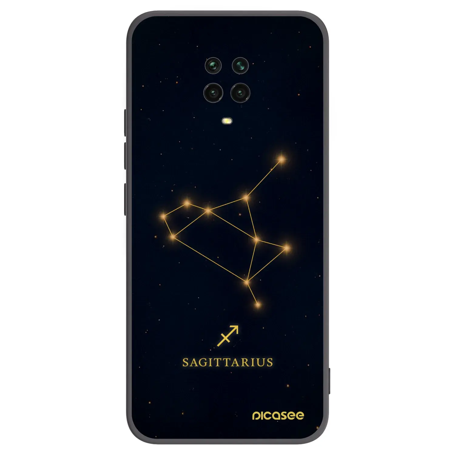 Silikonový černý obal pro Xiaomi Redmi Note 9 Pro - SAGITTARIUS
